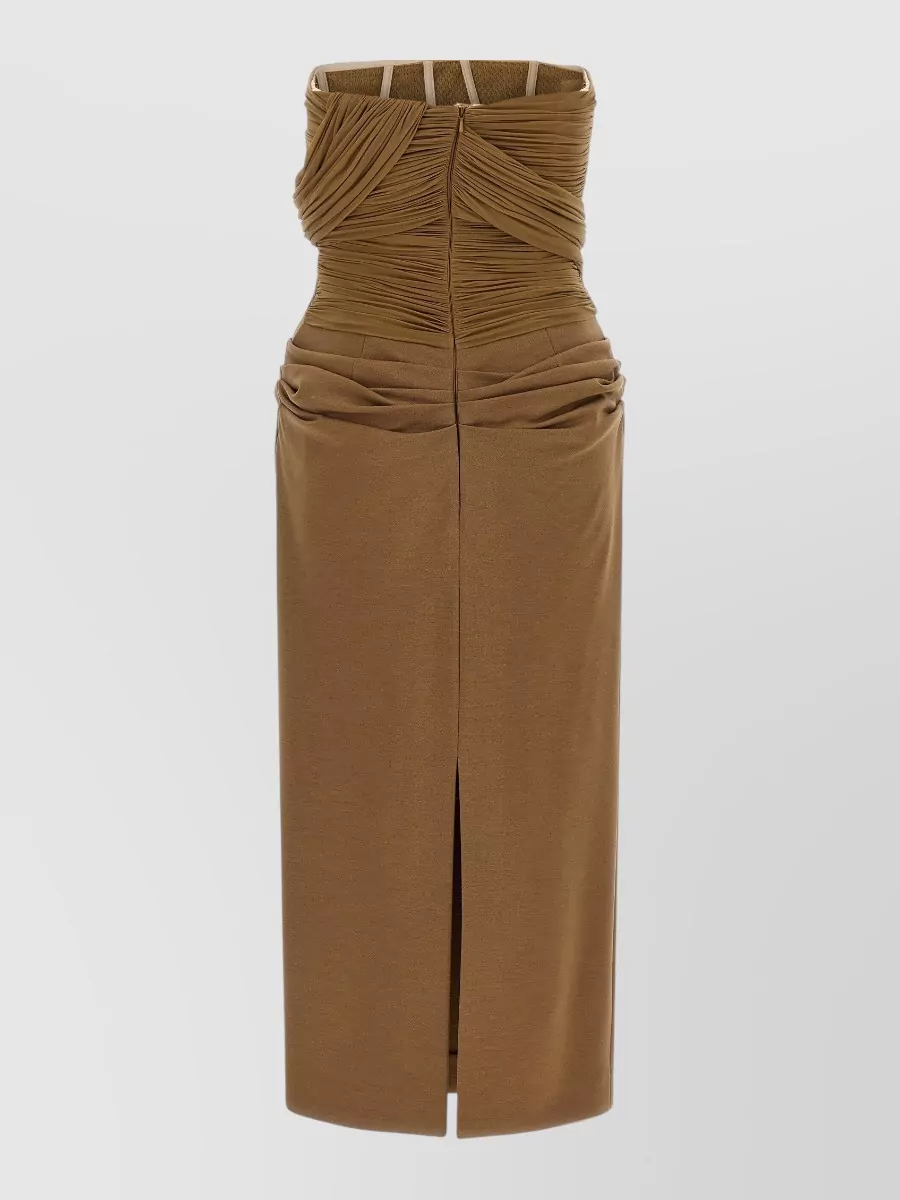 Magda Butrym Draped off-the-shoulder midi dress