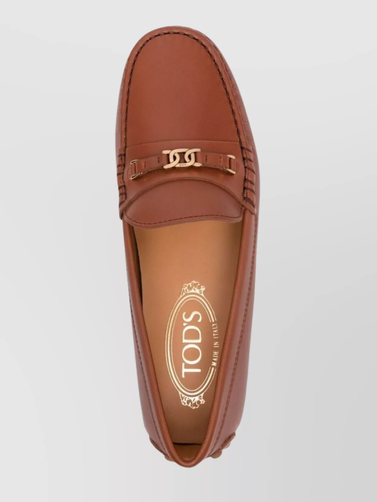 Tod's Chain Detail Rubber Sole Loafers