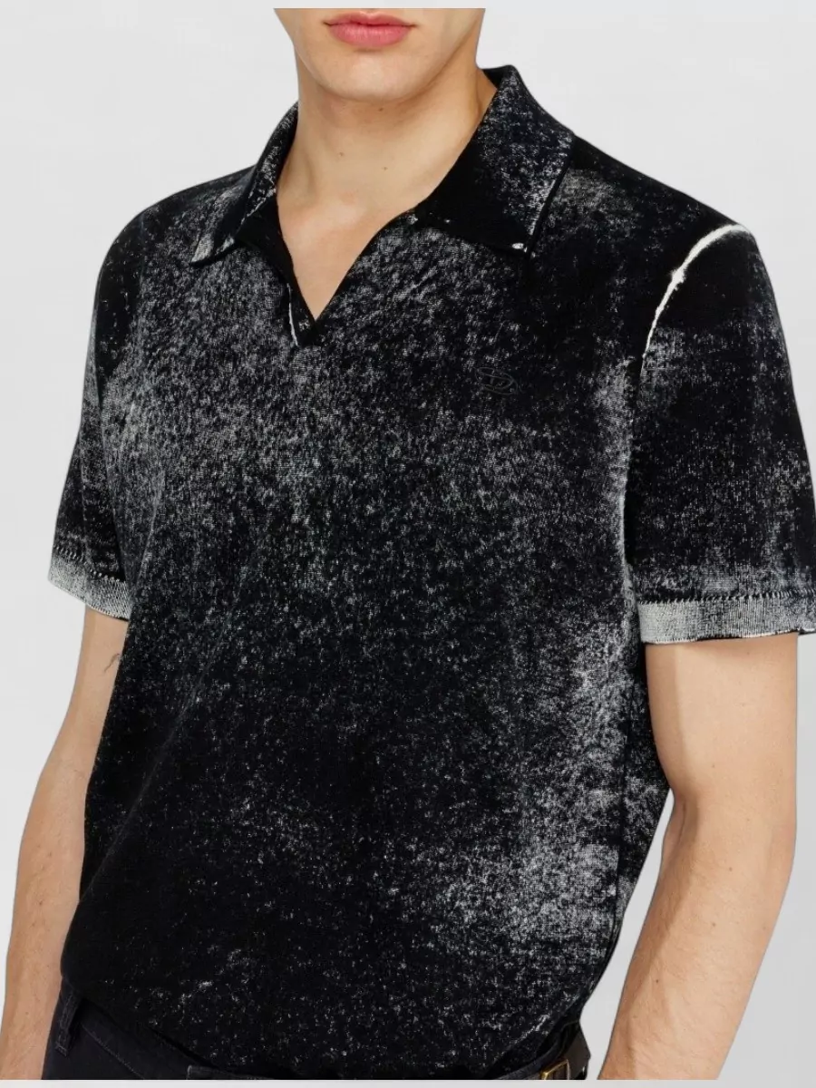 Diesel Cotton Knitted Regular-Fit Polo Shirt