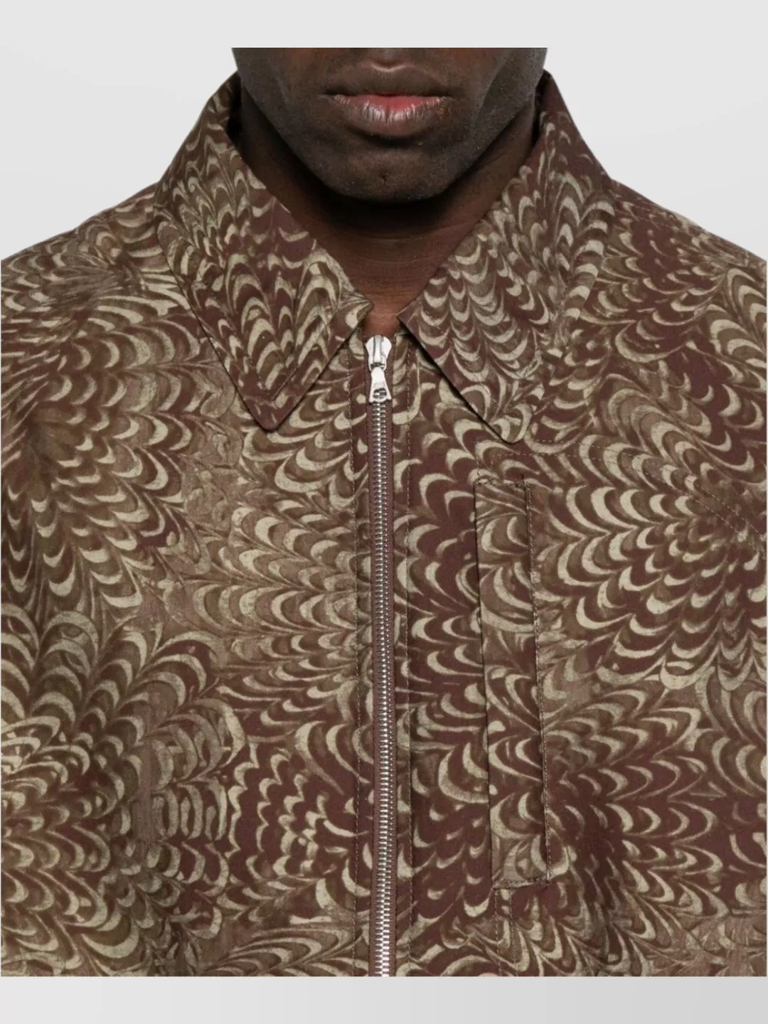 Dries Van Noten Blazer Patterned Multiple Pockets