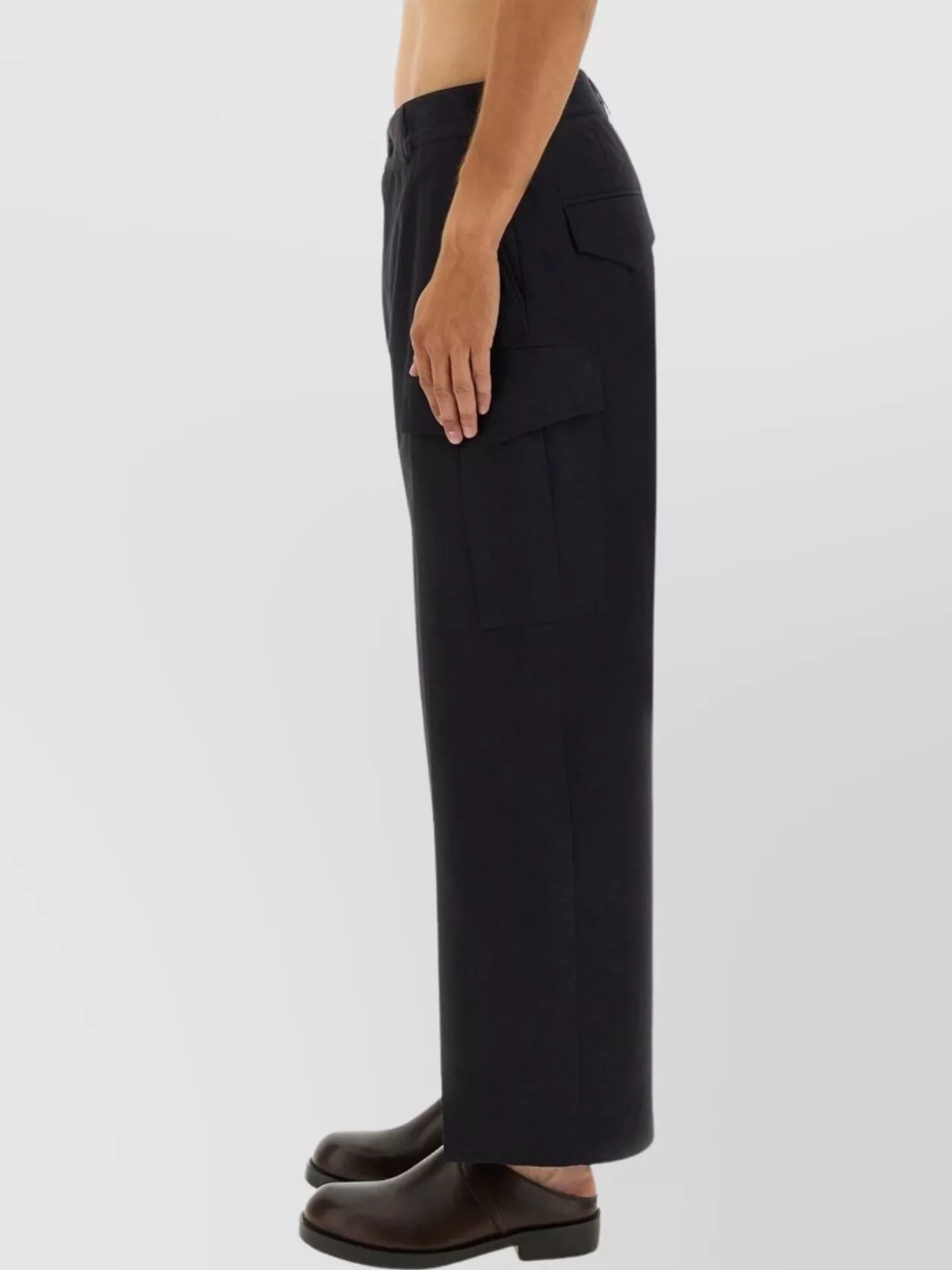 Studio Nicholson Cargo Pocket Wide Leg Trousers