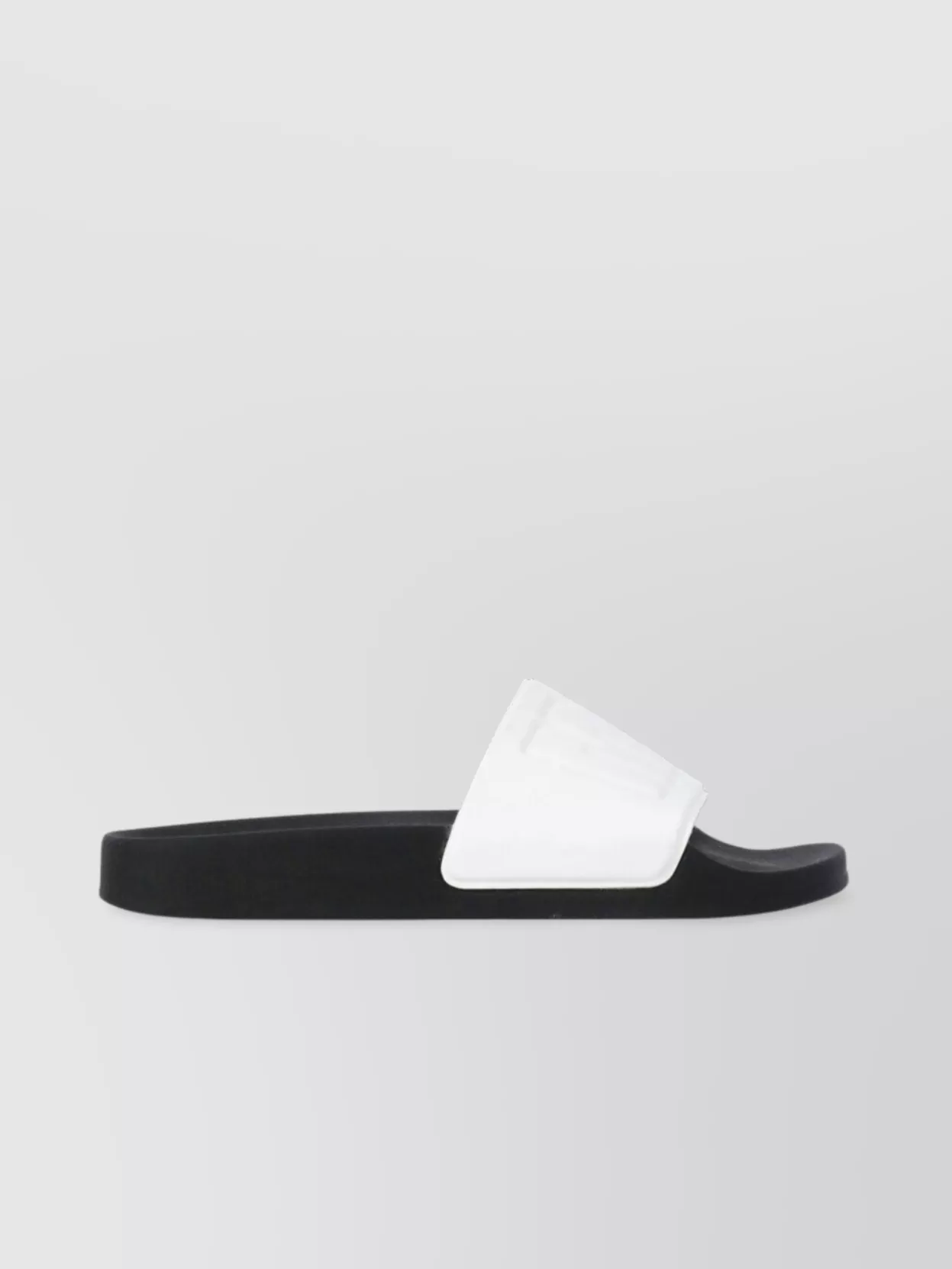 Msgm Man's Round Toe Flat Sole Sandals