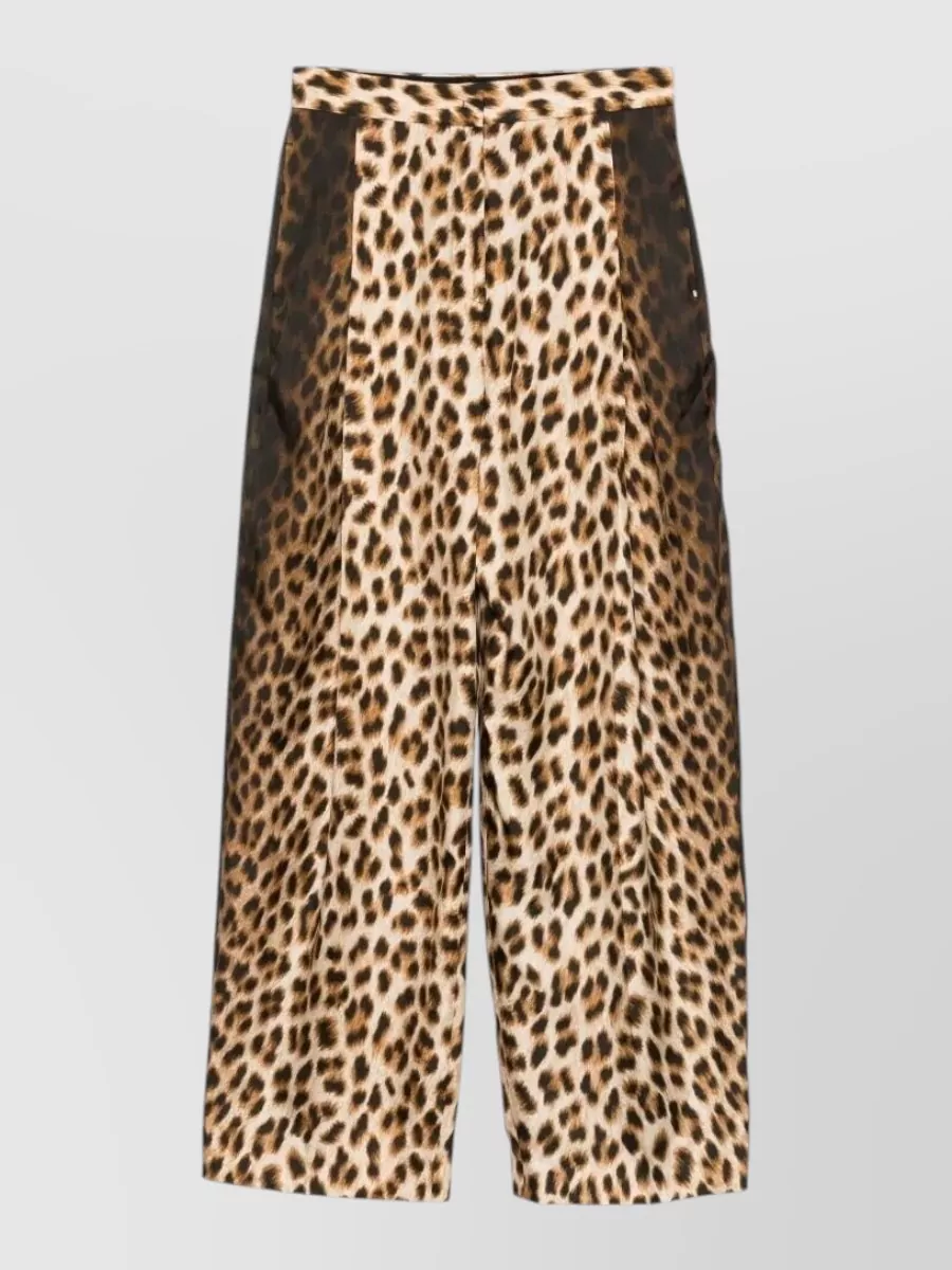 Sportmax silk wide-leg trousers