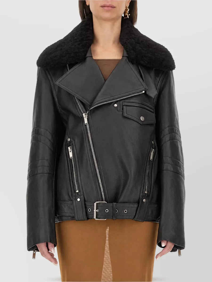 Saint Laurent Leather Biker Jacket