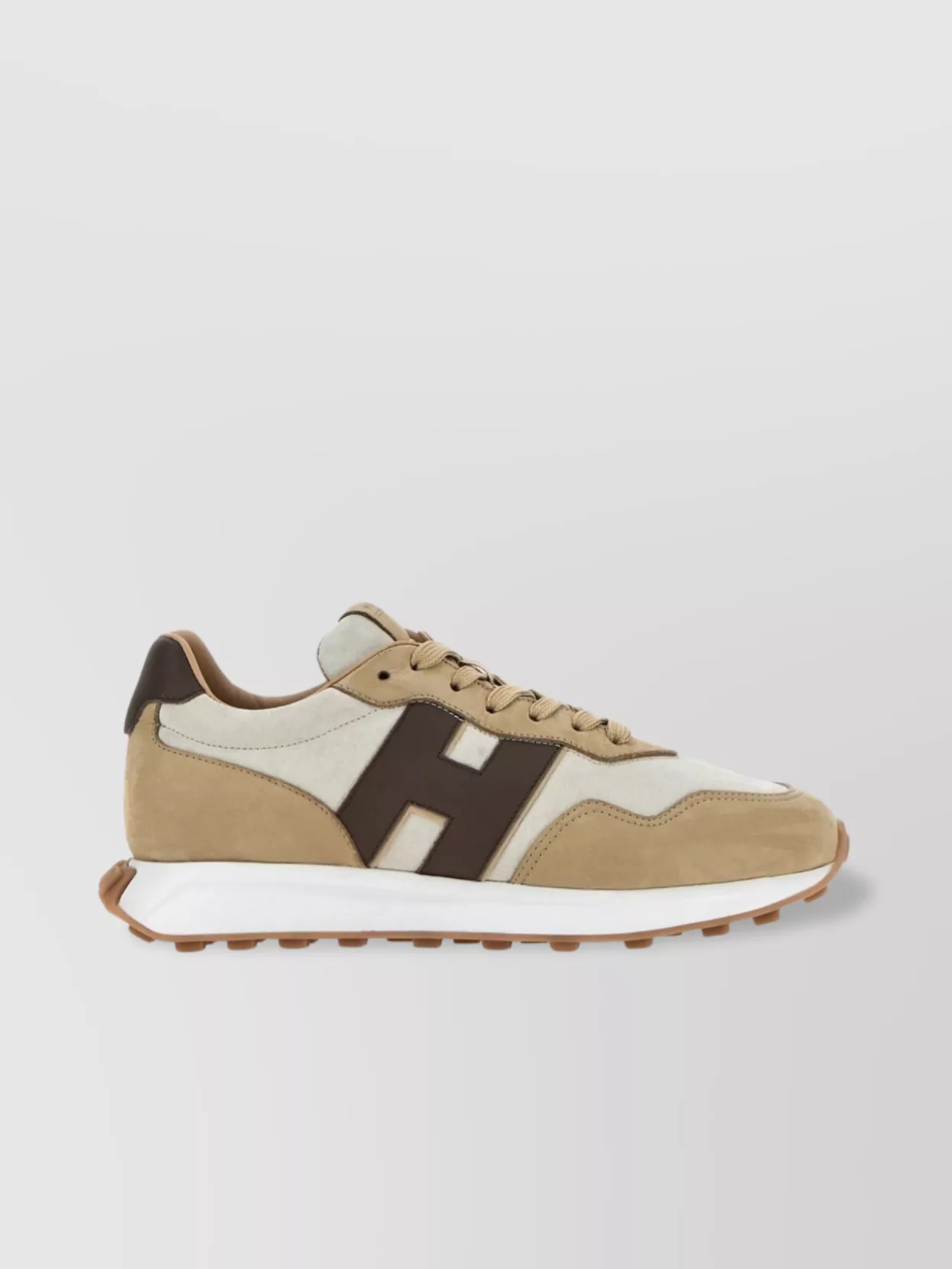 Hogan Leather Sneakers Contrast Panels