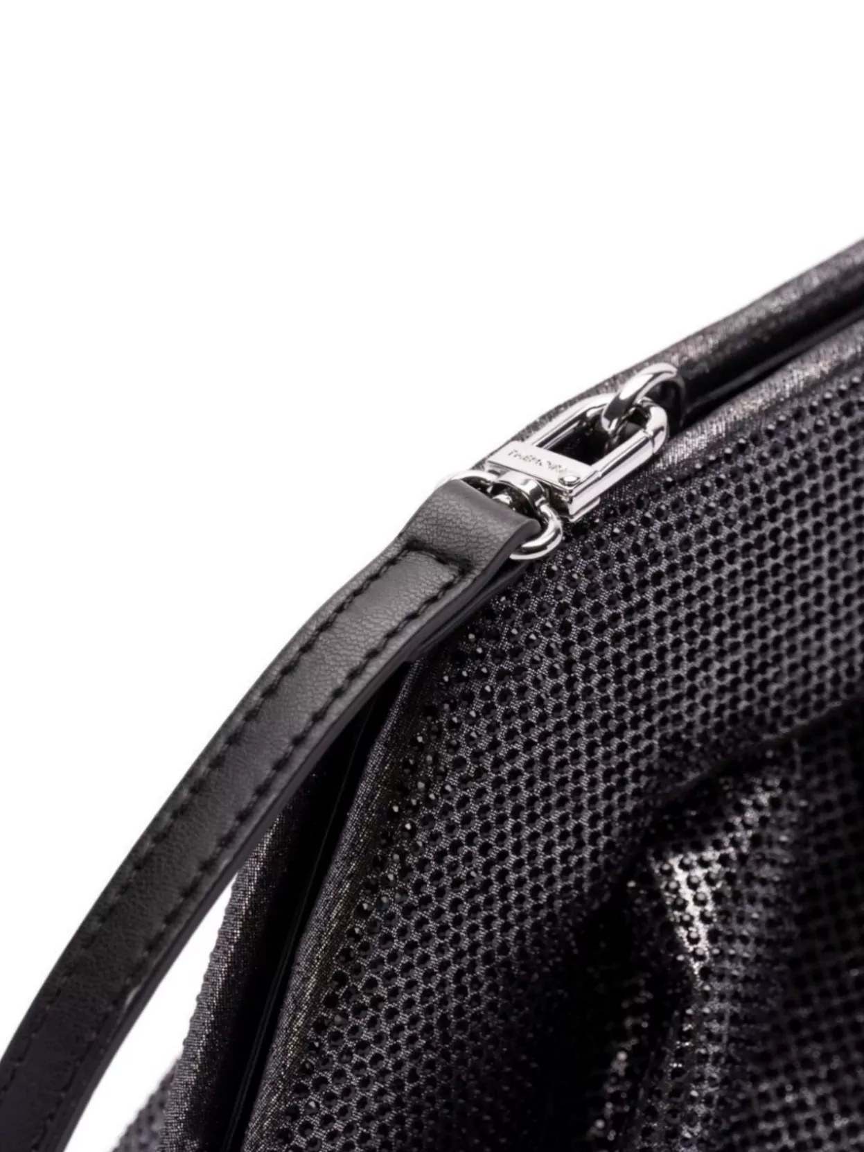 Themoirè Strass Tia Clutch Bag In Black