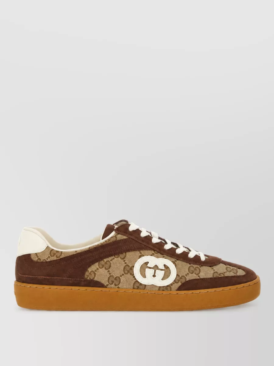 Gucci Leather Low-Top Sneakers