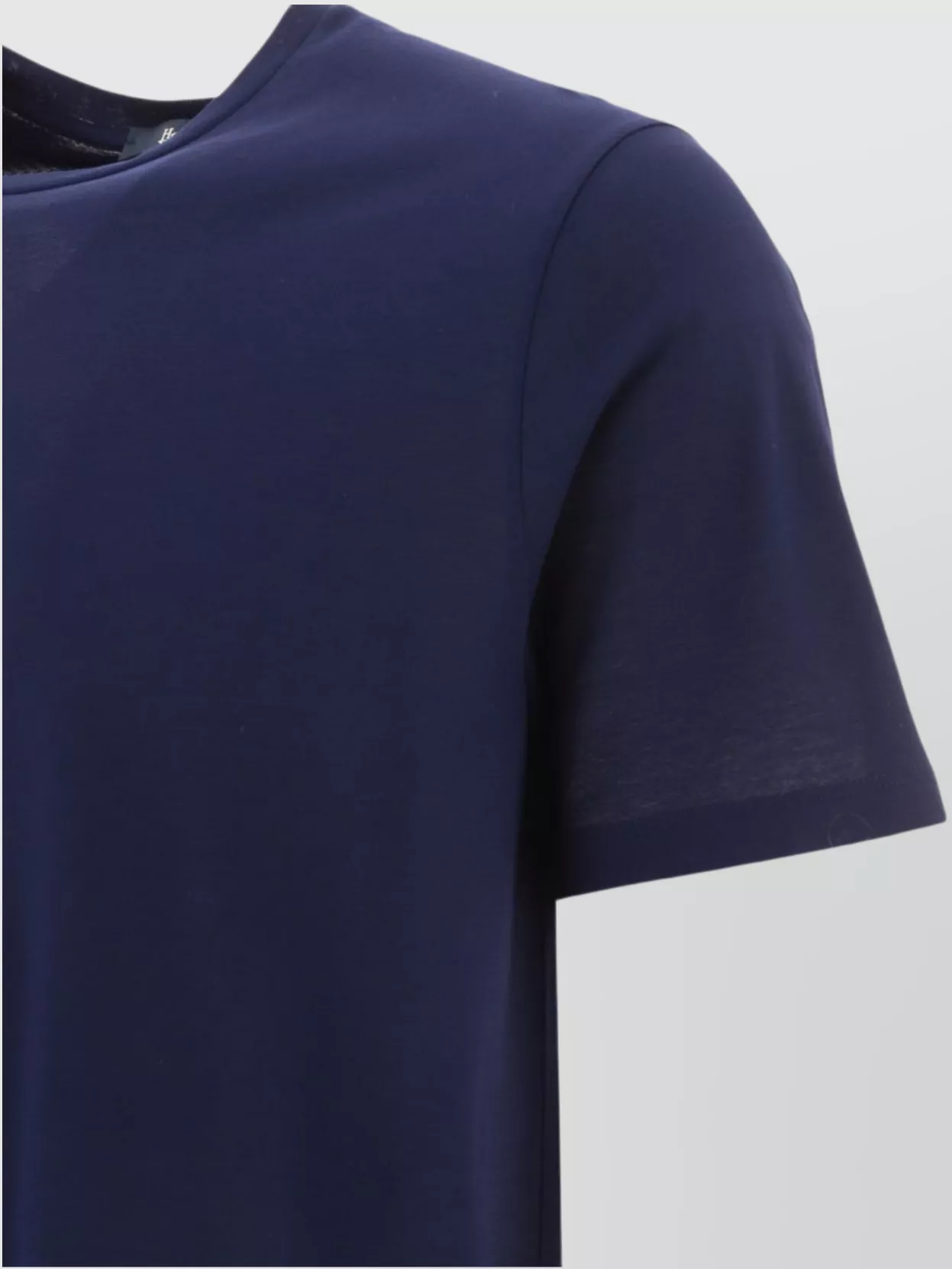 Herno Crew Neck Plain Design Short Sleeves T-shirt In Blue