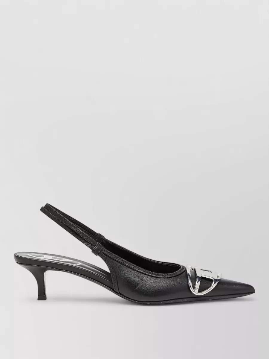 Diesel Leather Slingback Pumps