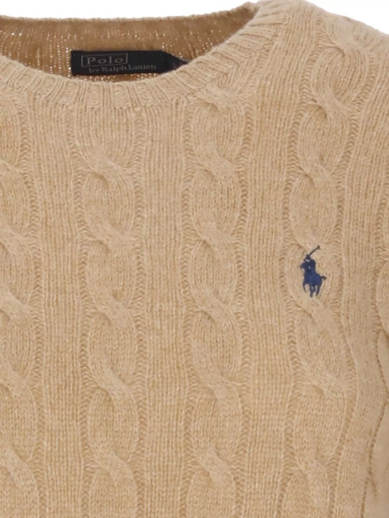 Ralph Lauren Wool Cable Knit Crewneck Sweater