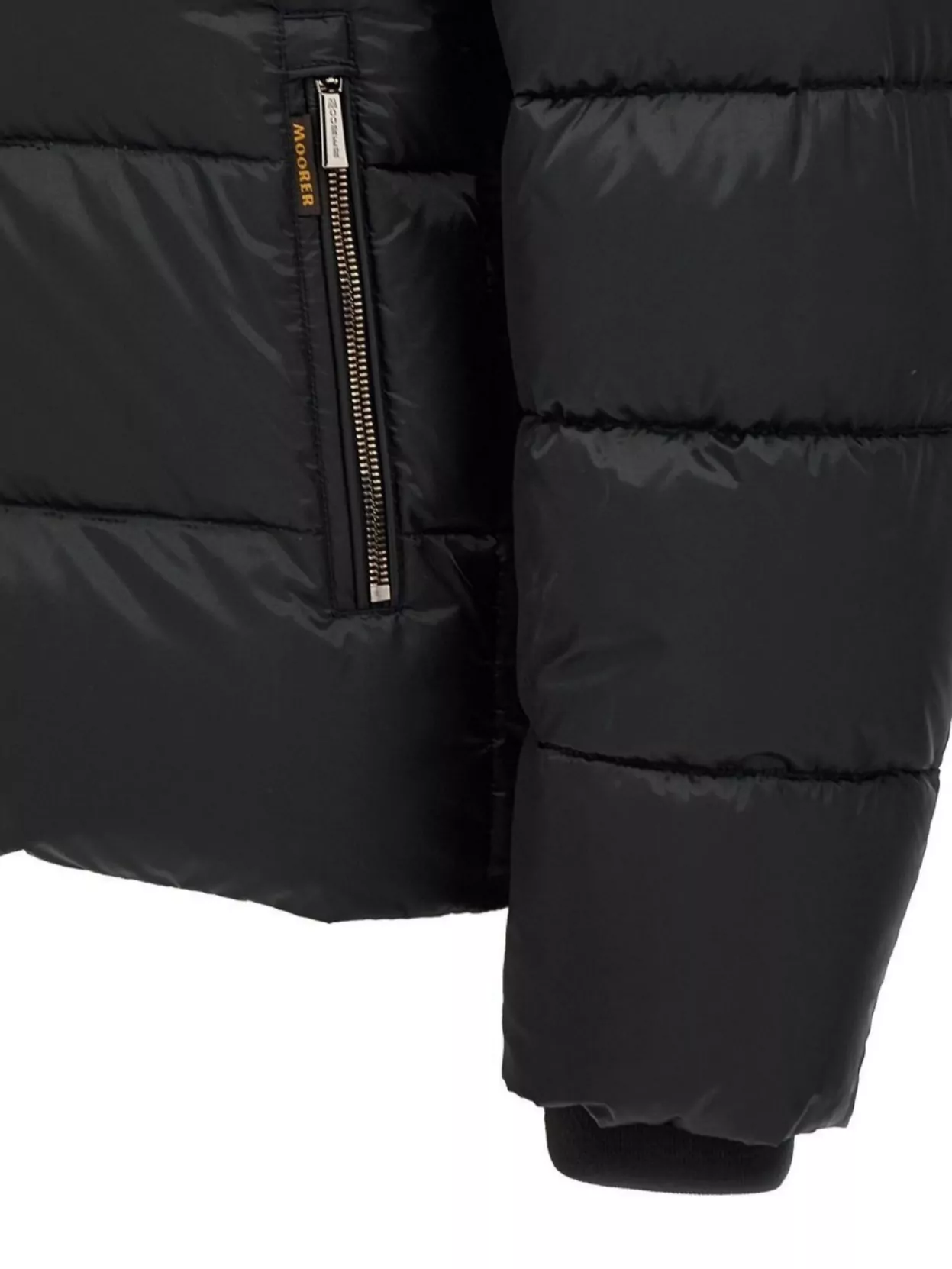 Moorer 'brett' Bomber Jacket With Hood And Quilted Pattern