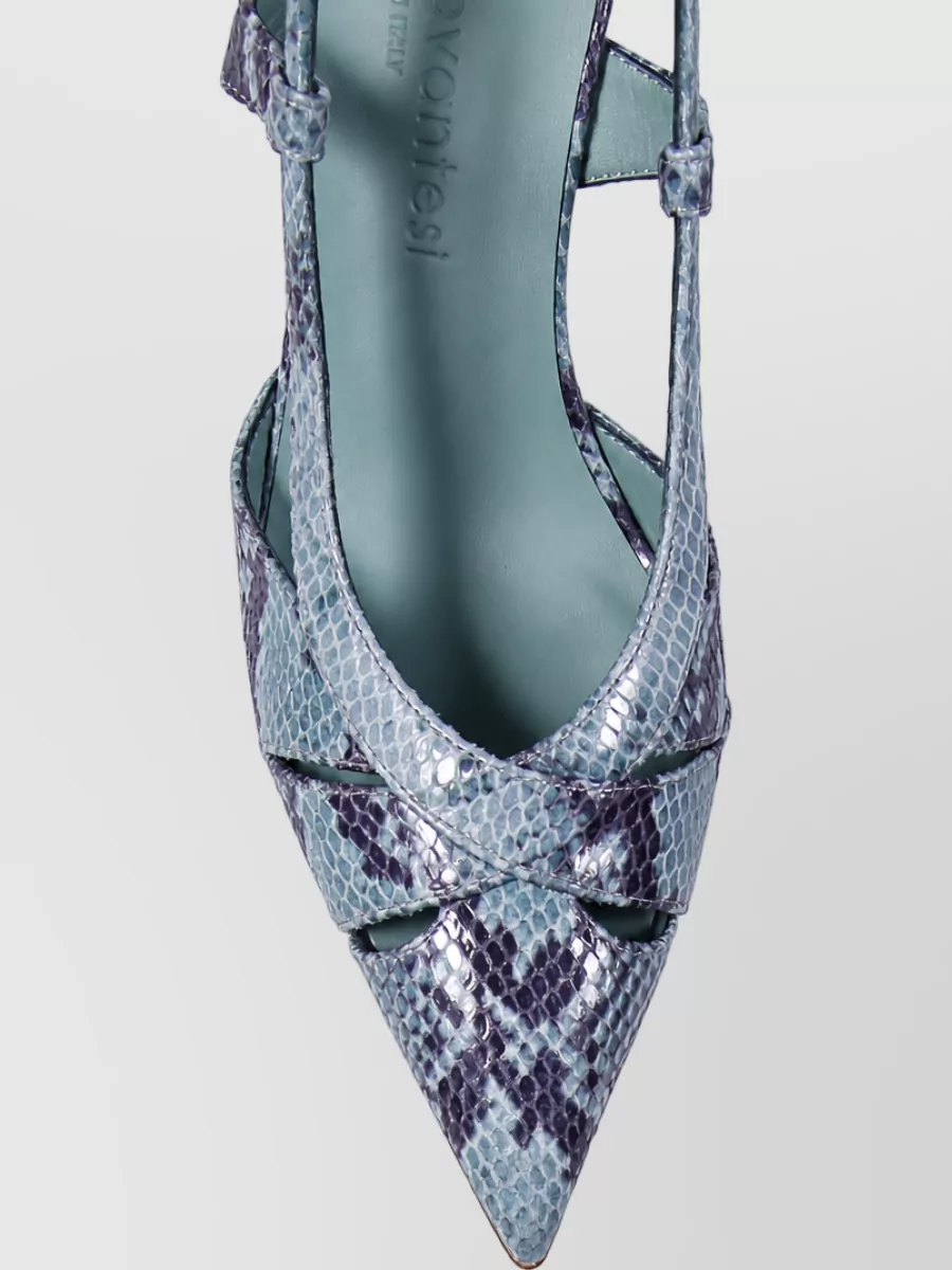 Sergio Levantesi Leather Slingback Mules