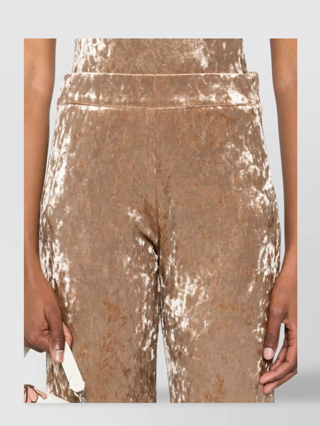 Forte Forte High Waist Flared Velvet Trousers
