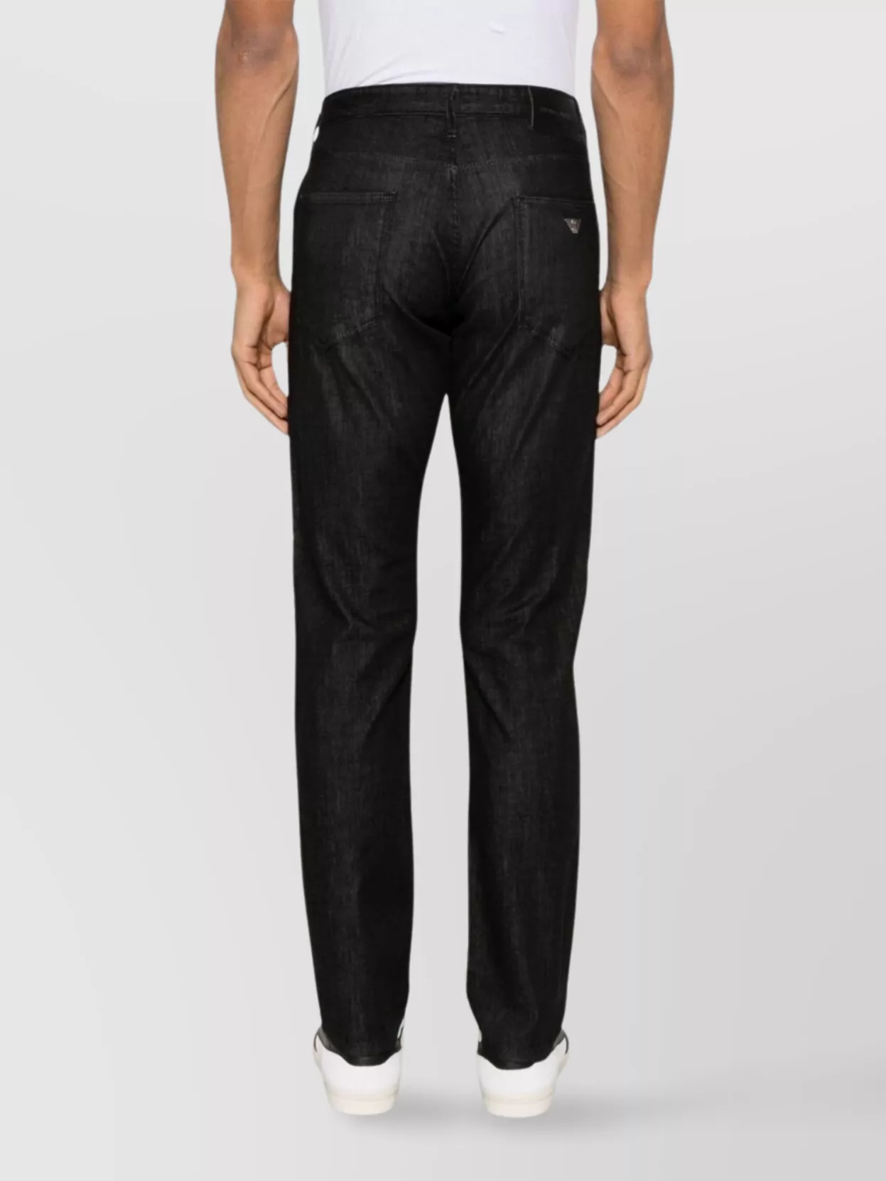 Emporio Armani Denim Cotton Jeans With Belt Loops And Five Pockets
