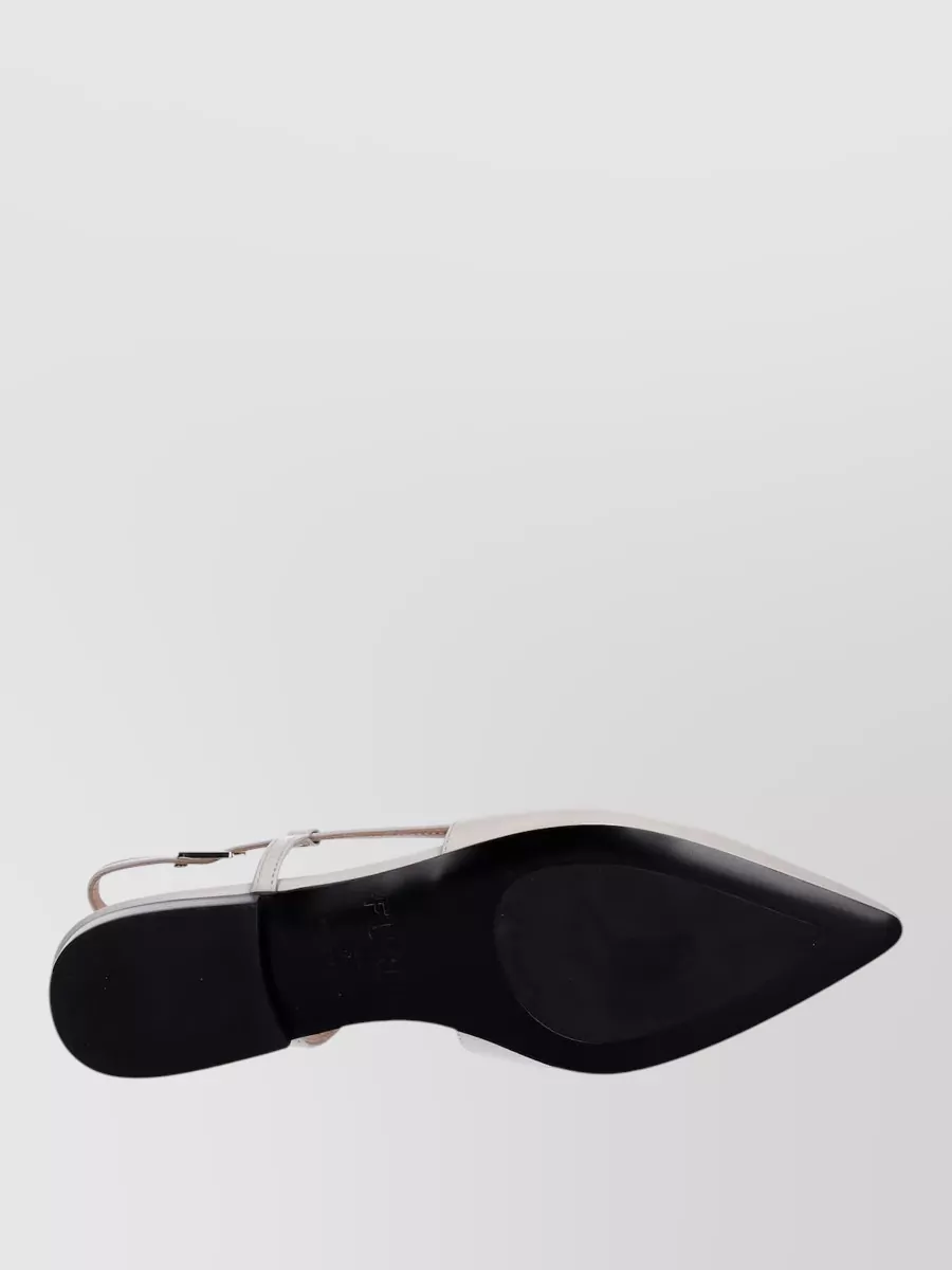 Furla Leather Slingback Ballerina Shoes