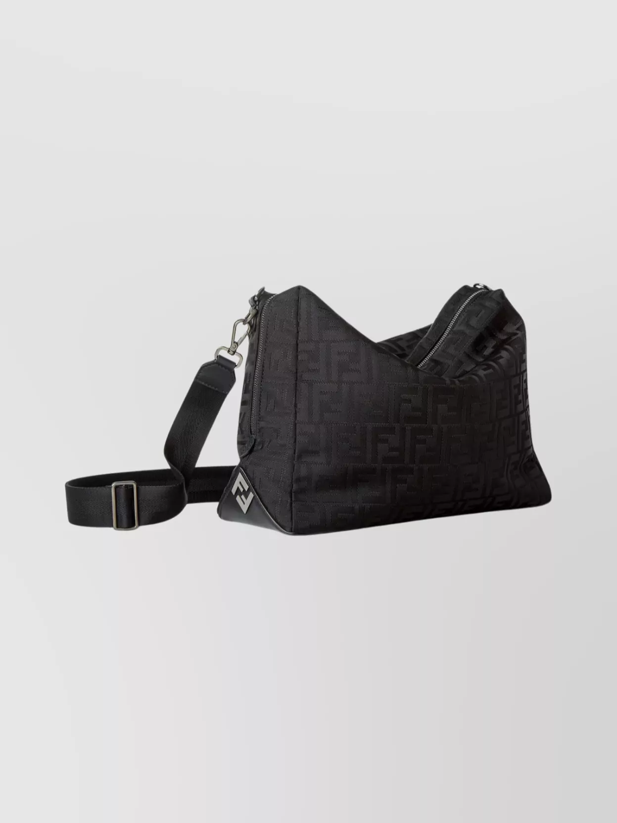 Fendi Shoulder Bag With Adjustable Strap And Metal Hardware
