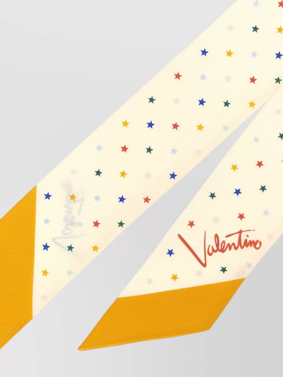 Valentino Garavani Silk Star Print Scarf