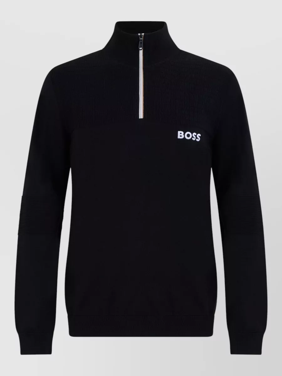 Boss high collar sweatshirt