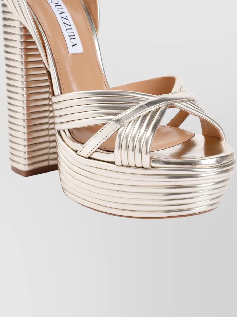 Aquazzura Sundance Platform Open-Toe Sandals