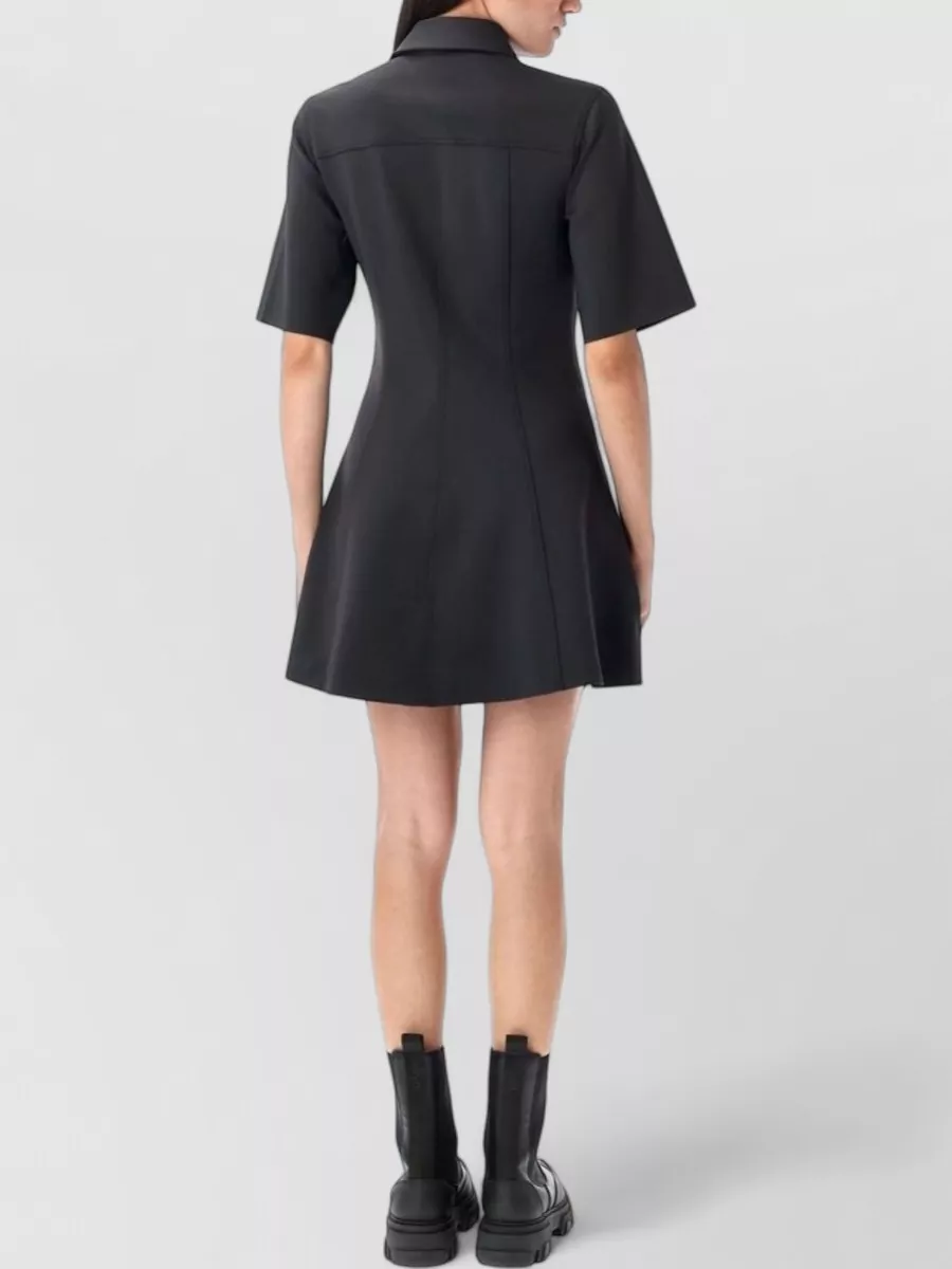 Ganni Flared Mini Dress
