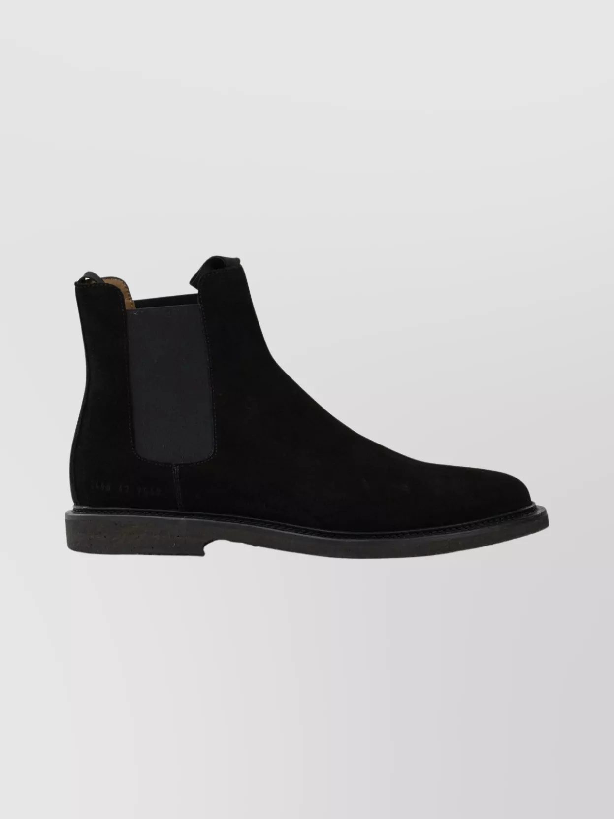 Common Projects Suede Ankle Boots With Round Toe Design