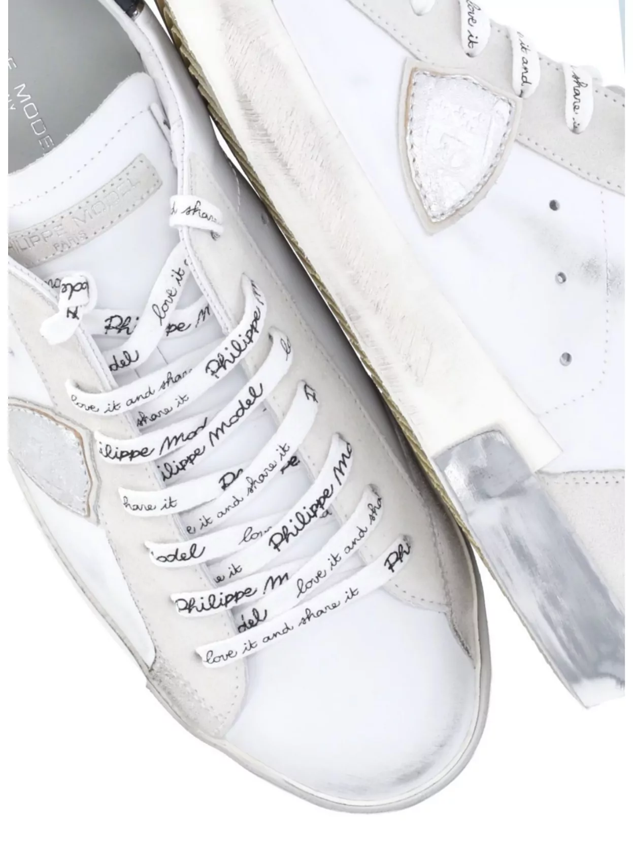 Philippe Model Casual Round Toe Sneakers Logo