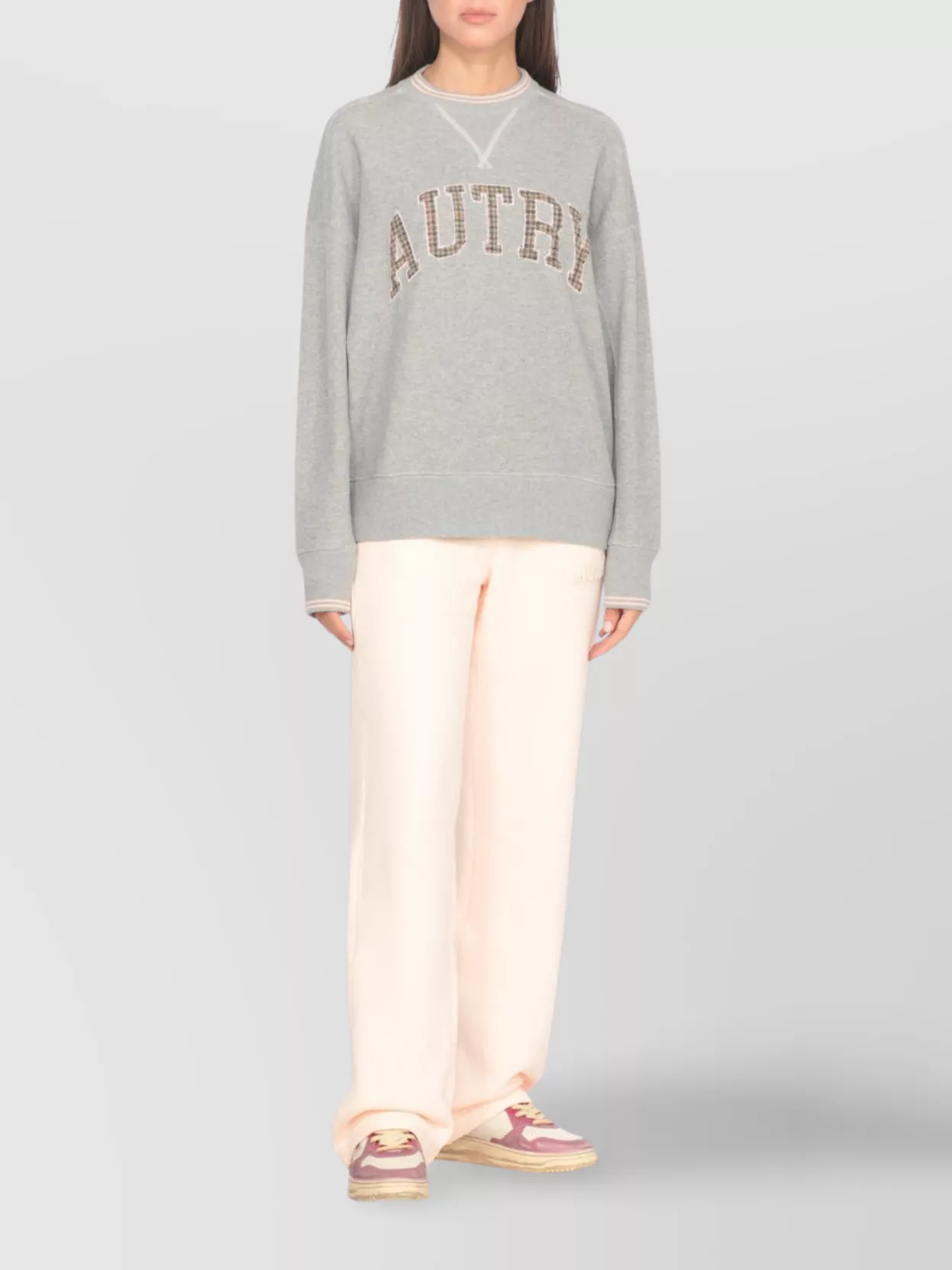 Autry Low-top Leather Sneakers With Vintage Effect