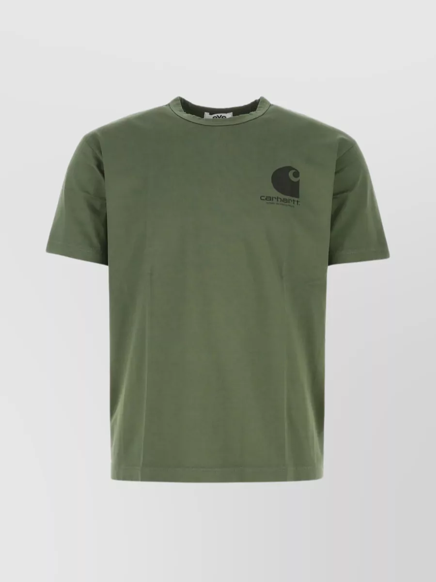 Shop Junya Watanabe Versatile Crew Neck T-shirt In Green