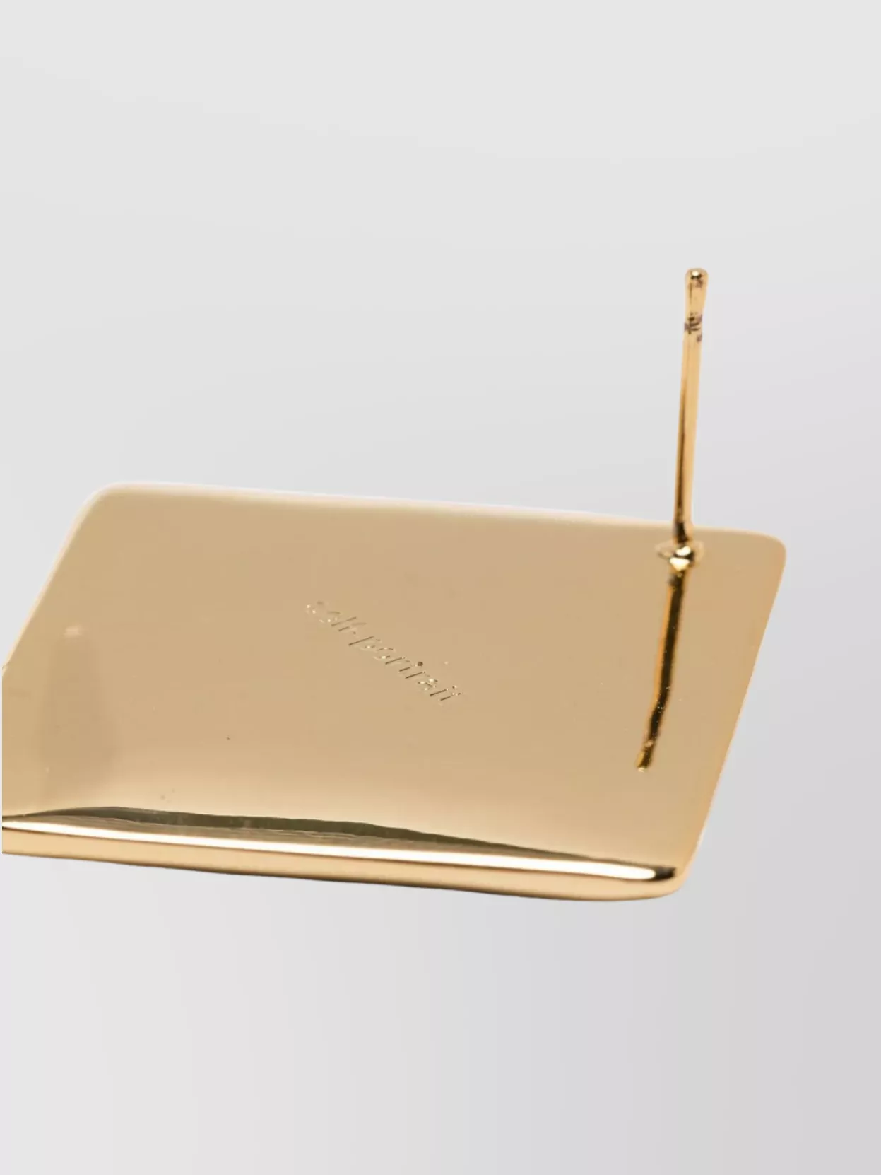 Self-Portrait Gold Square Earrings Featuring Enamel