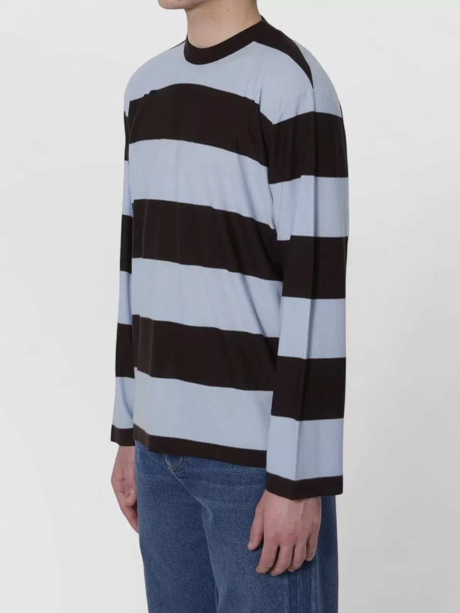 Bottega Veneta Striped Ribbed Oversized Cashmere Sweater