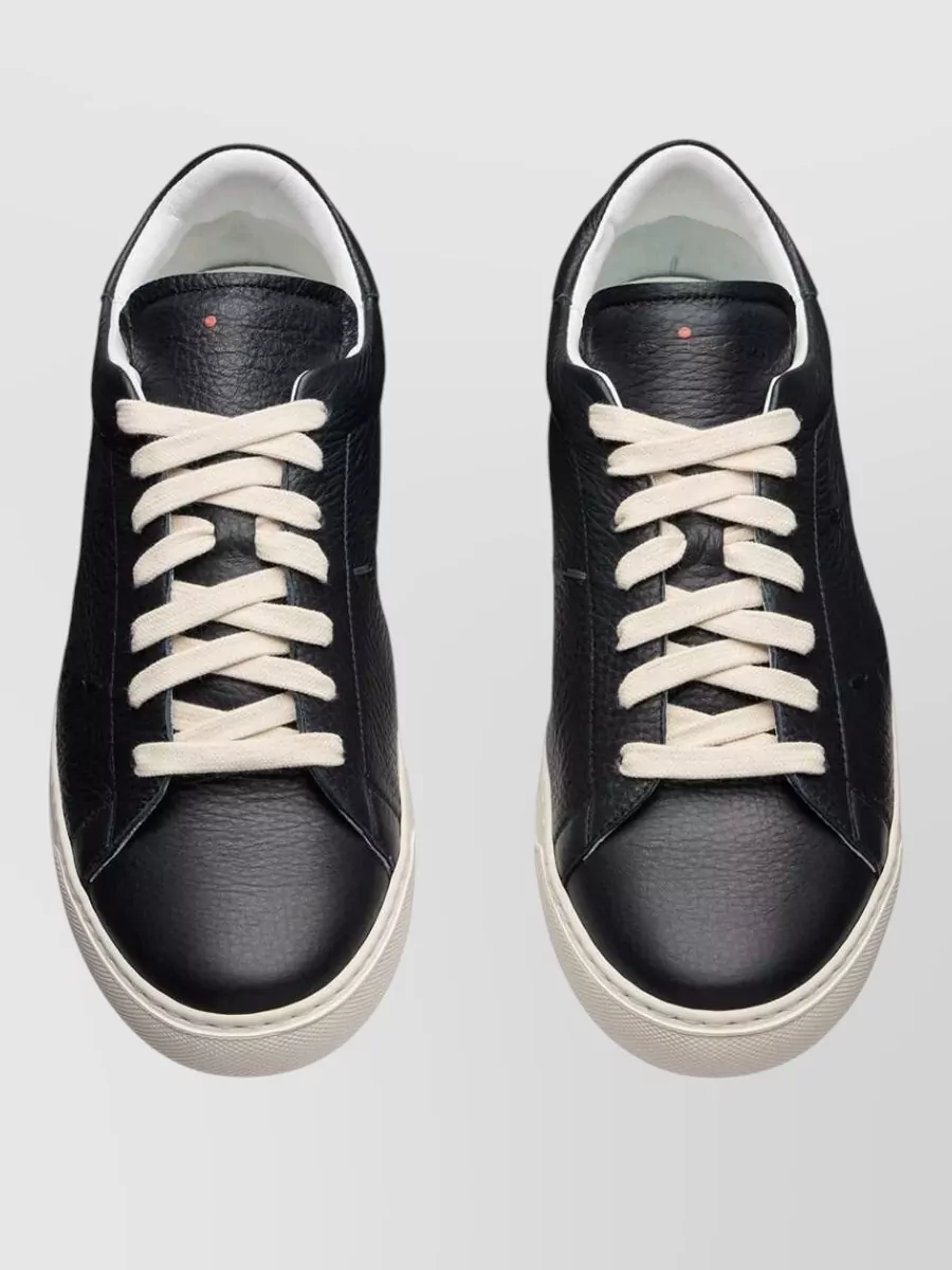 Kiton Leather Low-Top Sneakers