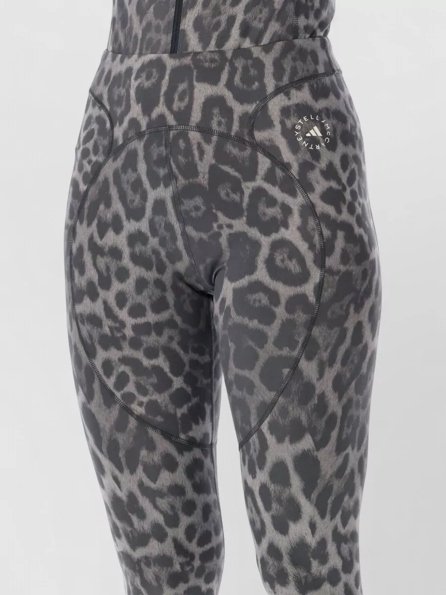 Adidas By Stella Mccartney Leopard-Print High-Rise Slim-Fit Leggings