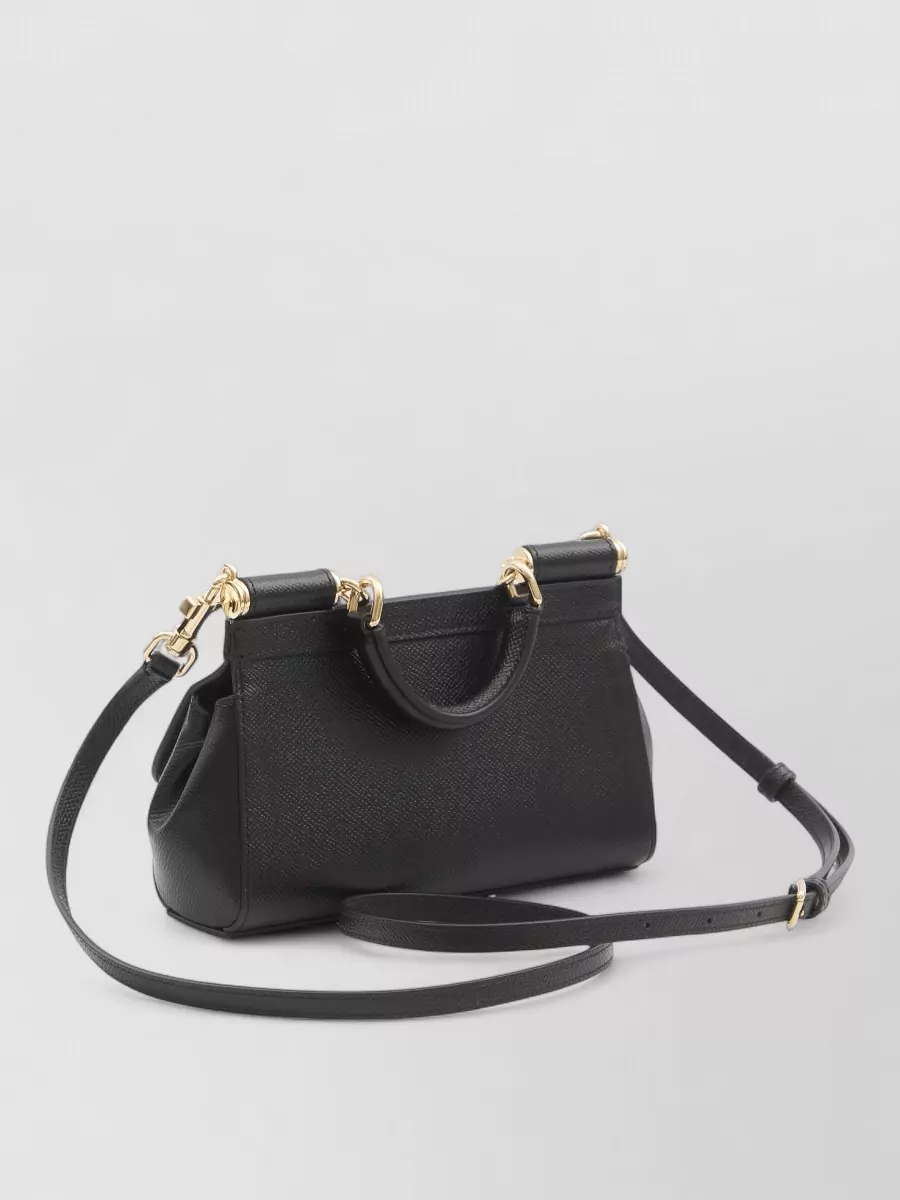 Dolce&Gabbana Sicily Medium Leather Tote Bag Shoulder Strap