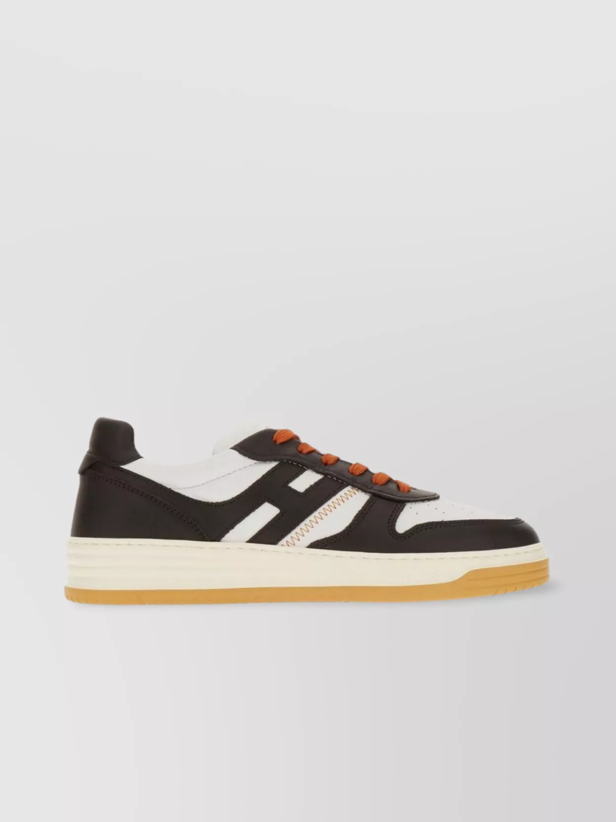 Hogan Leather Sneakers With Contrasting Laces And H Detail
