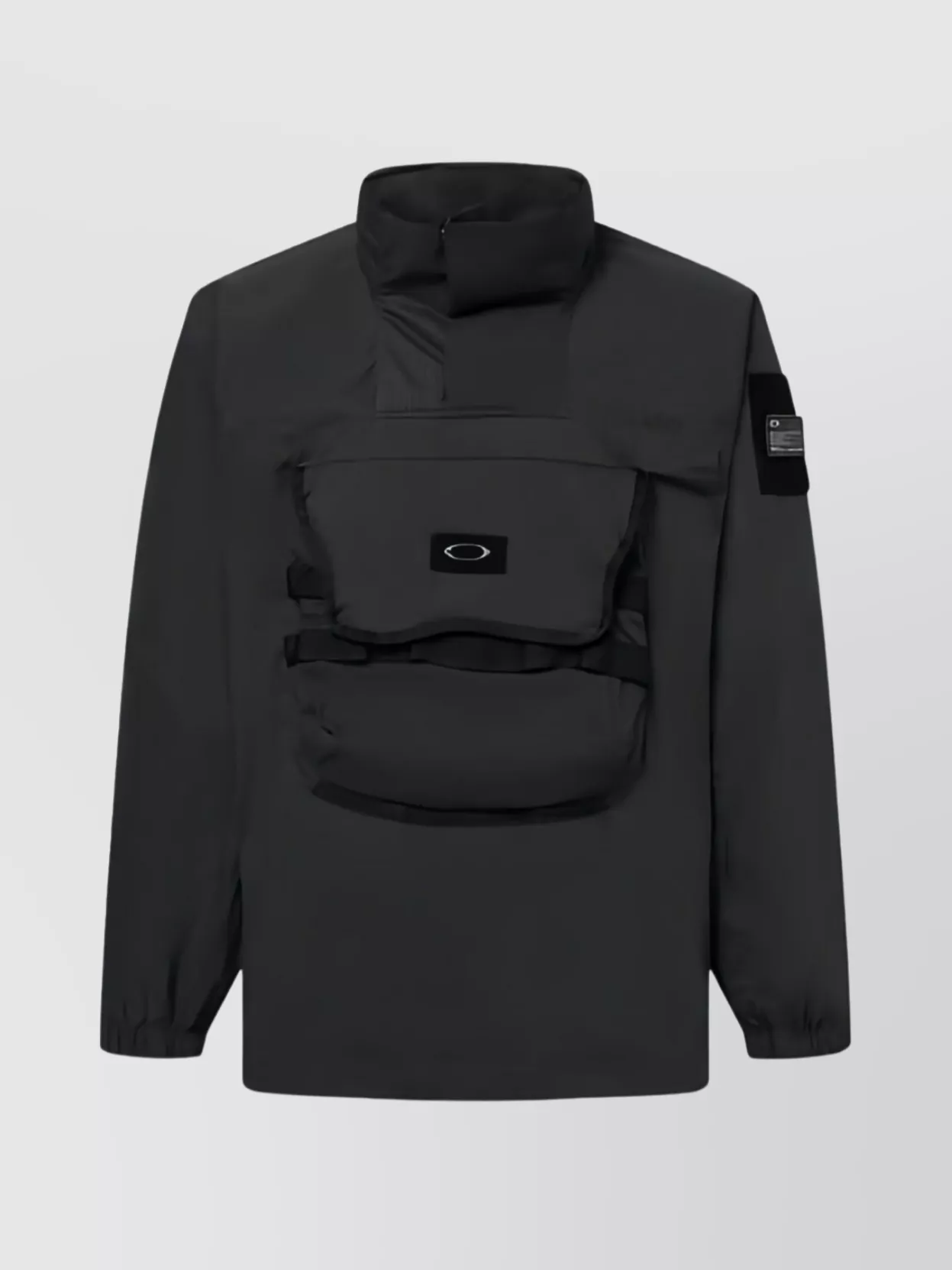 Oakley Versatile Jacket With High Collar And Cuffs In Black