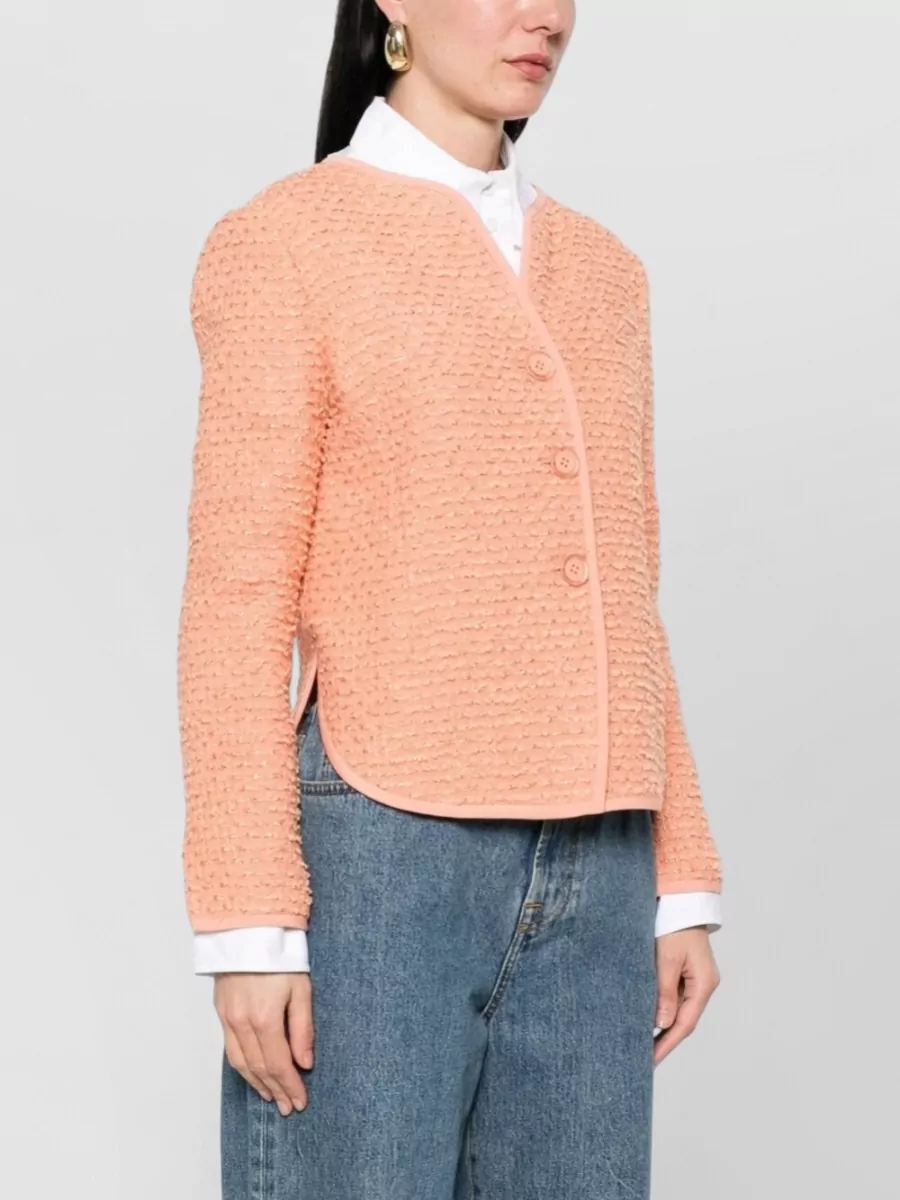 Emporio Armani Trimmed Wool Blend Jacket