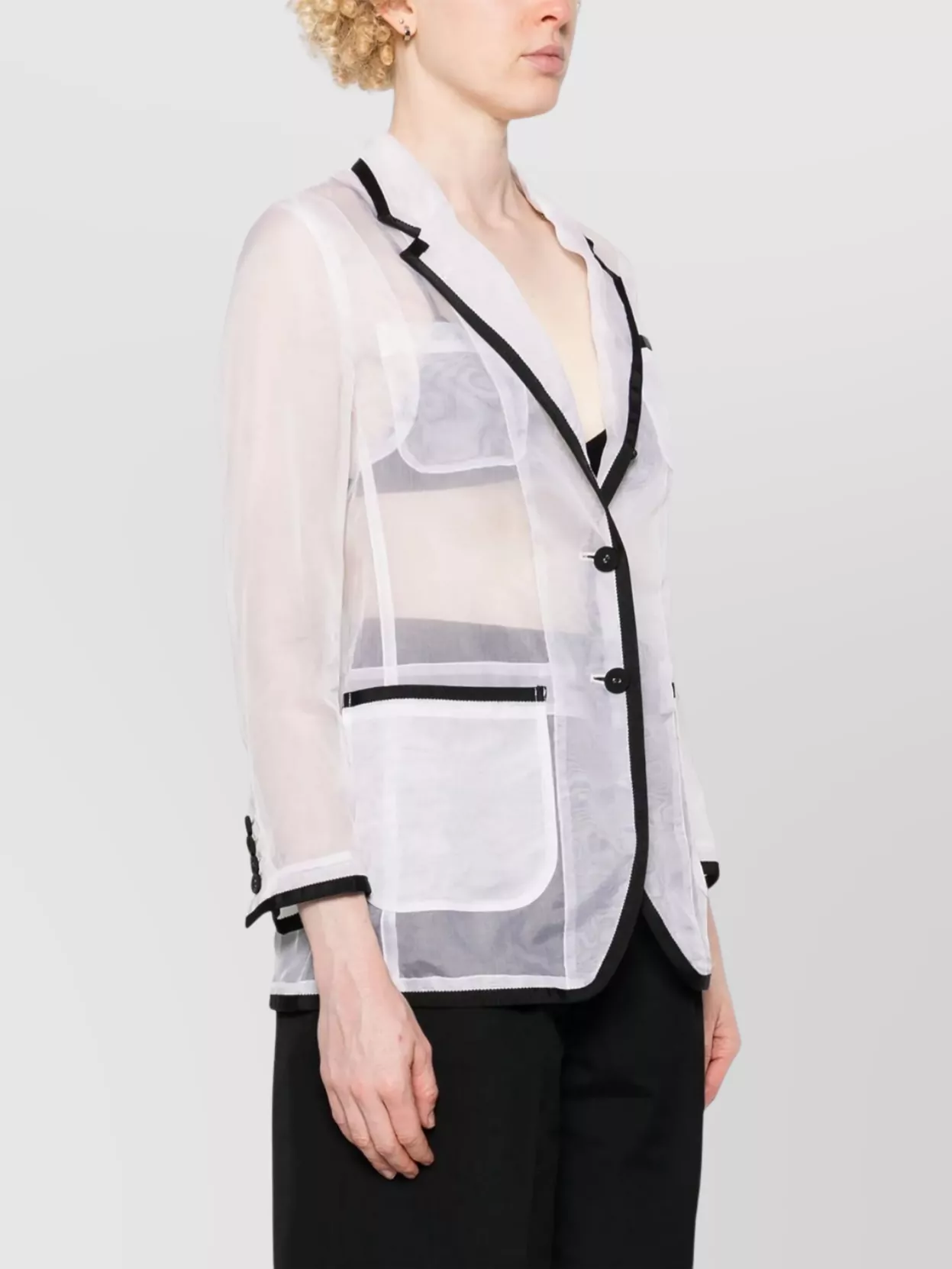 Thom Browne Semi-sheer Organza Blazer