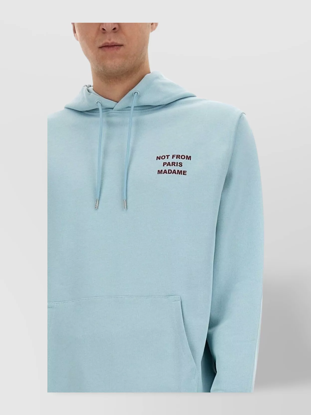 Drôle De Monsieur "Drawstring Hood" Front Pocket Sweater