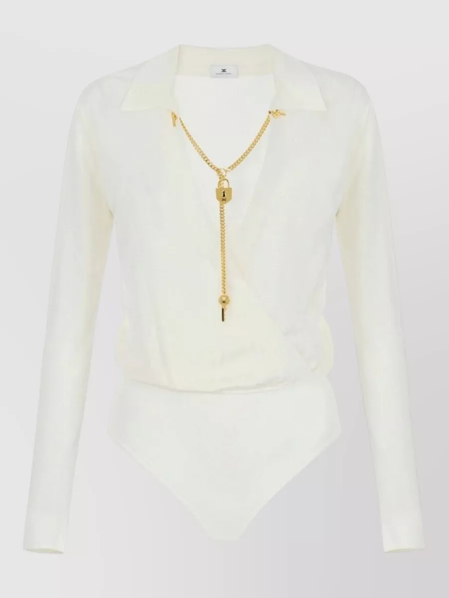 Elisabetta Franchi v-neck bodysuit