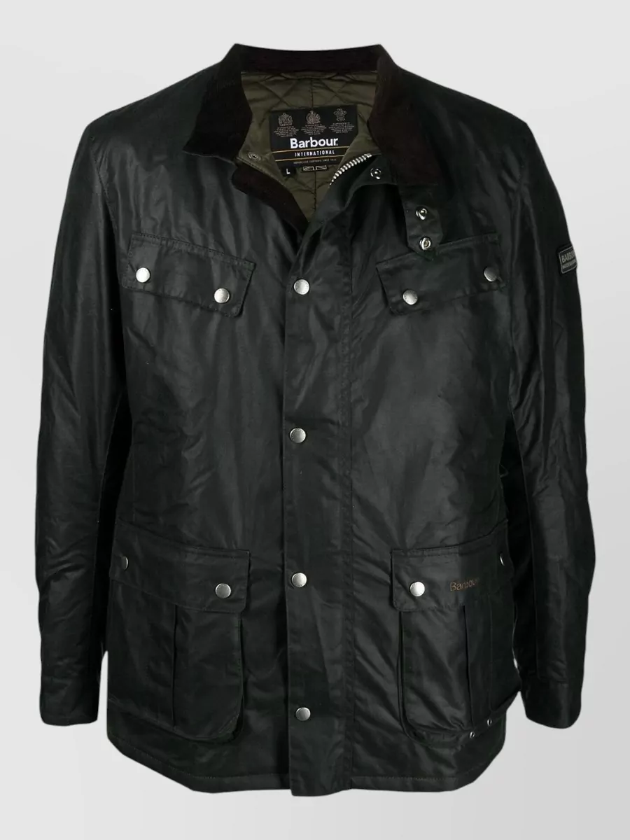Barbour International cotton waxed lightweight jacket