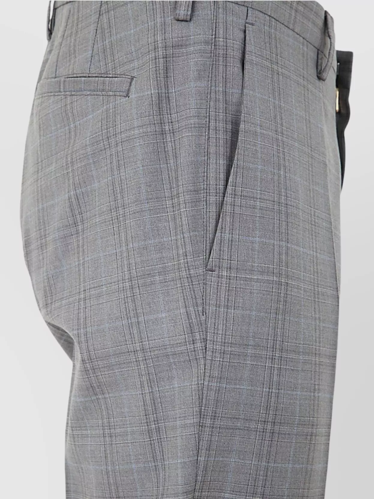 Paul Smith Men's Checked Trousers Featuring Pockets