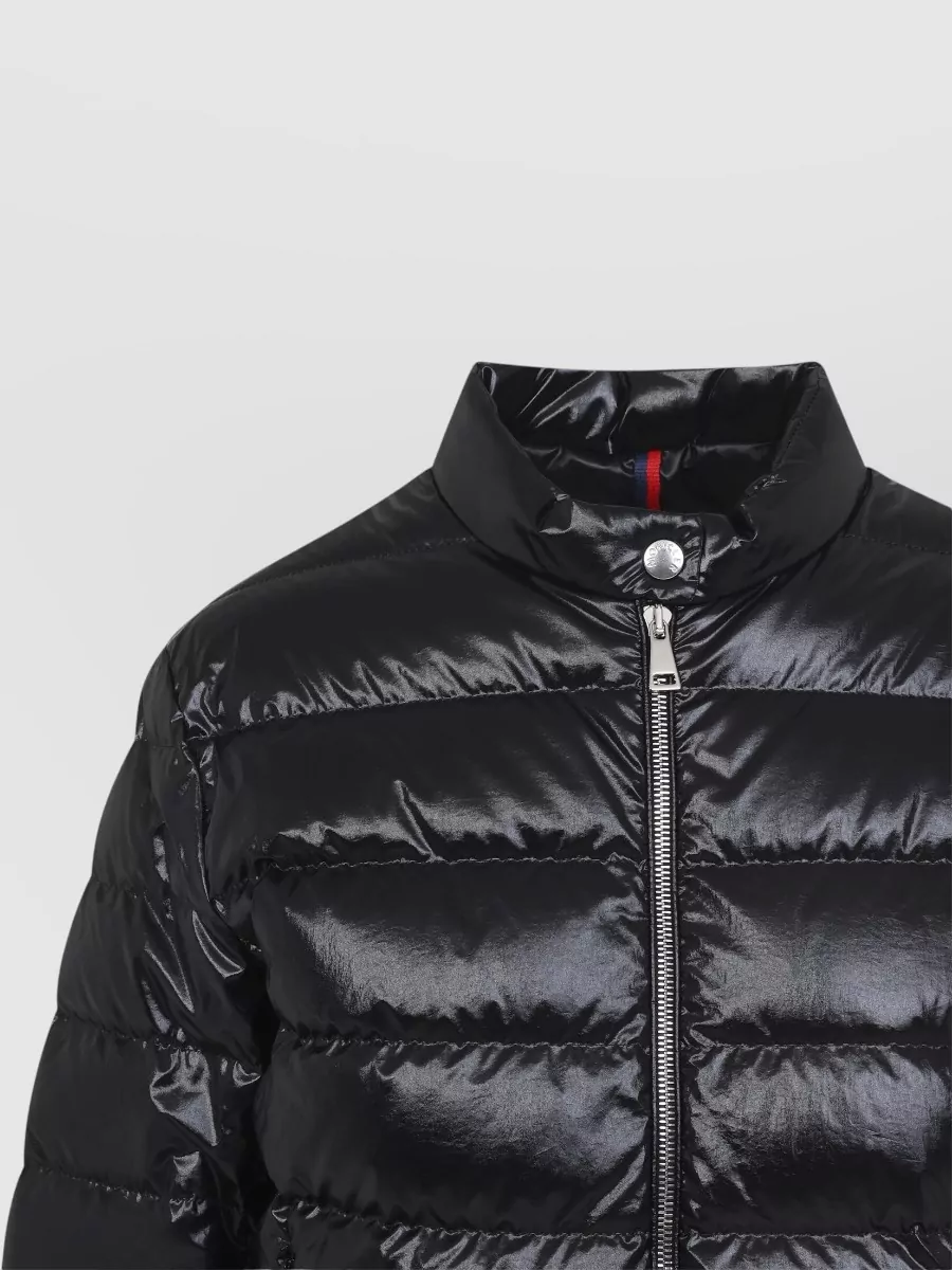 Moncler Papillon High Collar Puffer Quilted Jacket
