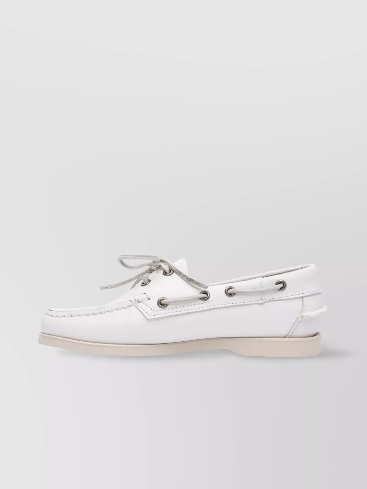 Sebago Slip-On Shoes With Rubber Sole And Metal Eyelets
