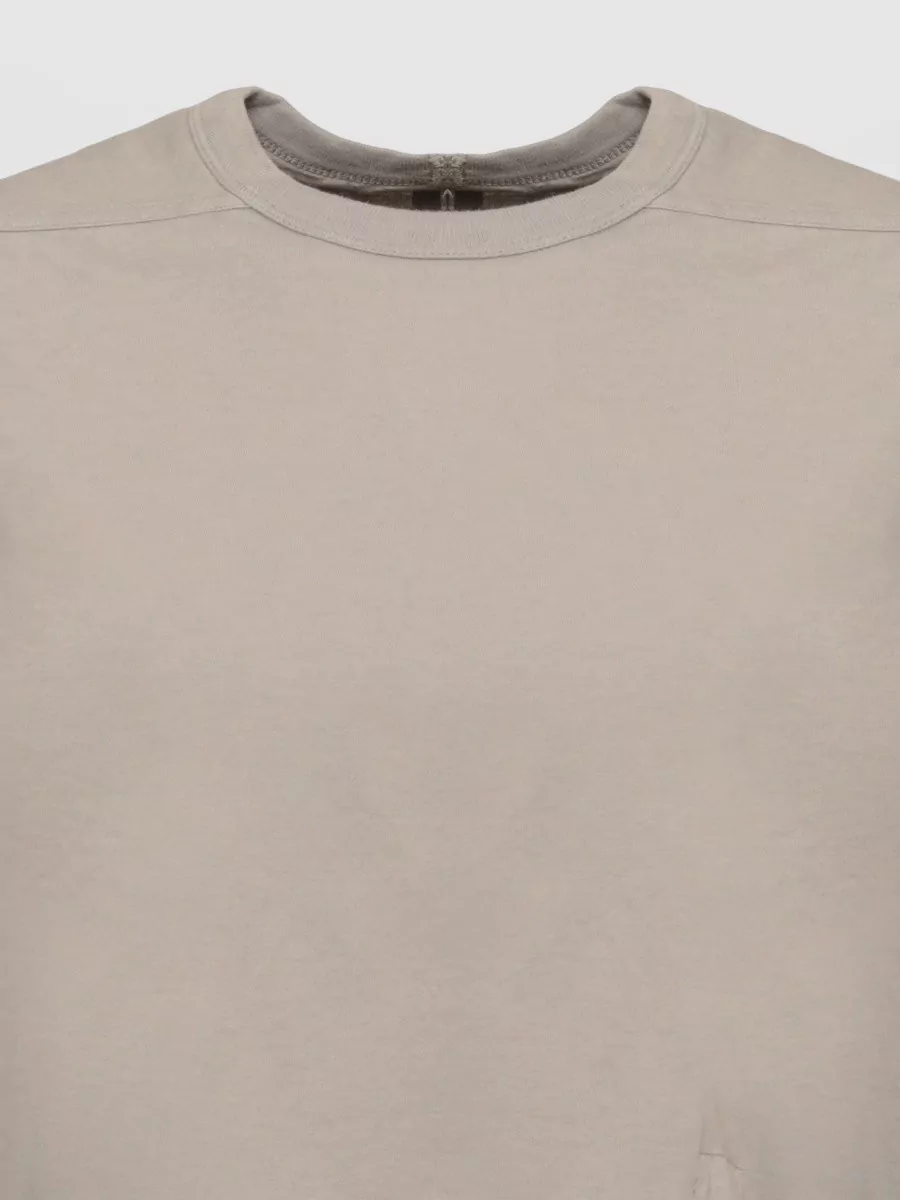 Rick Owens Drkshdw Ribbed Round Neck Cotton T-Shirt