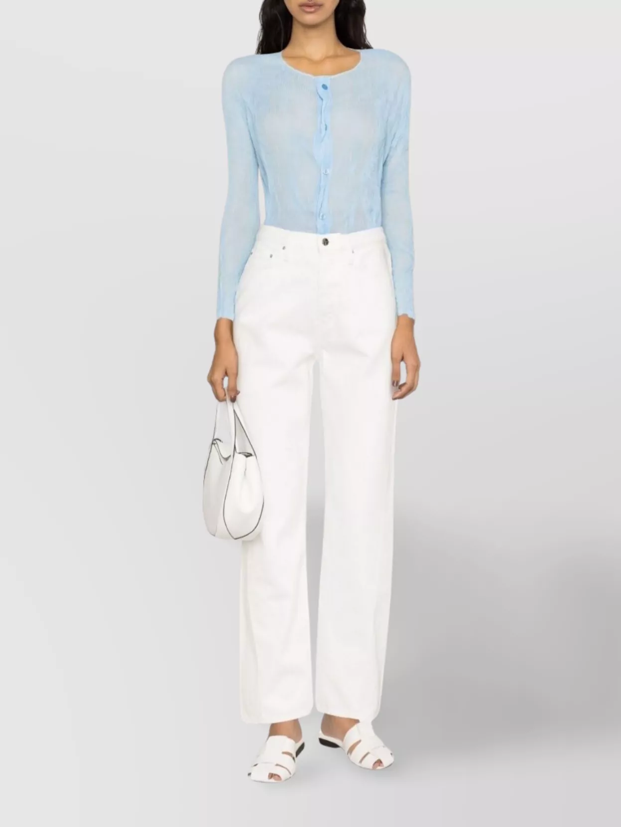Totême Wide Leg Denim Trousers