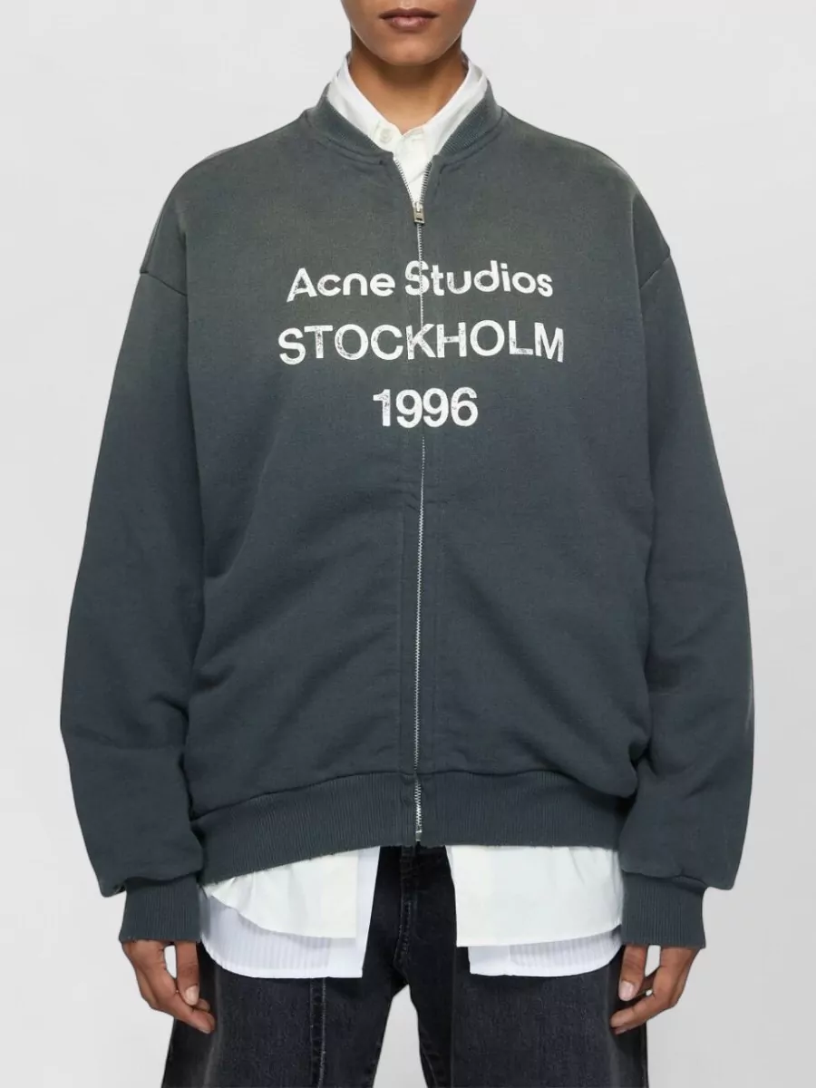 Acne Studios Knit Sweatshirt Long Sleeves Ribbed Cuffs Hem