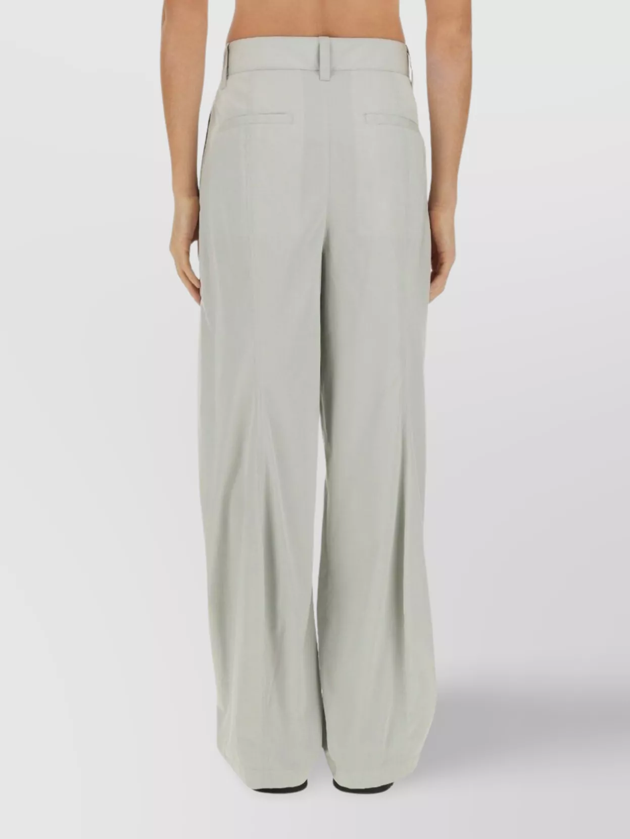 Bottega Veneta Cotton Silk Trousers Featuring Pockets