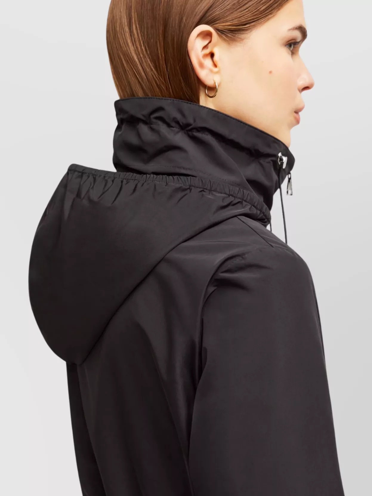 MONCLER ENET TECHNICAL TWILL PARKA WITH ADJUSTABLE HOOD 