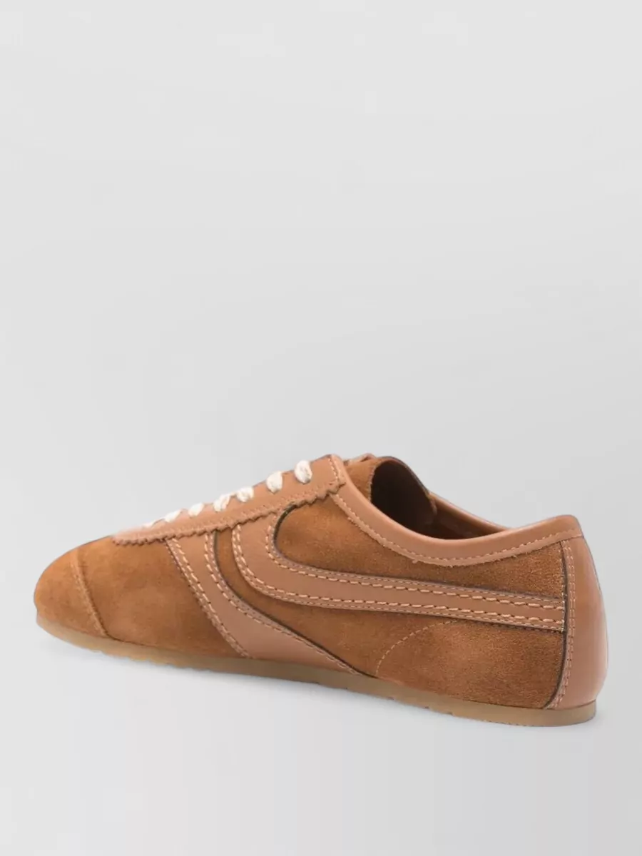 Dries Van Noten Leather Low-Top Sneakers