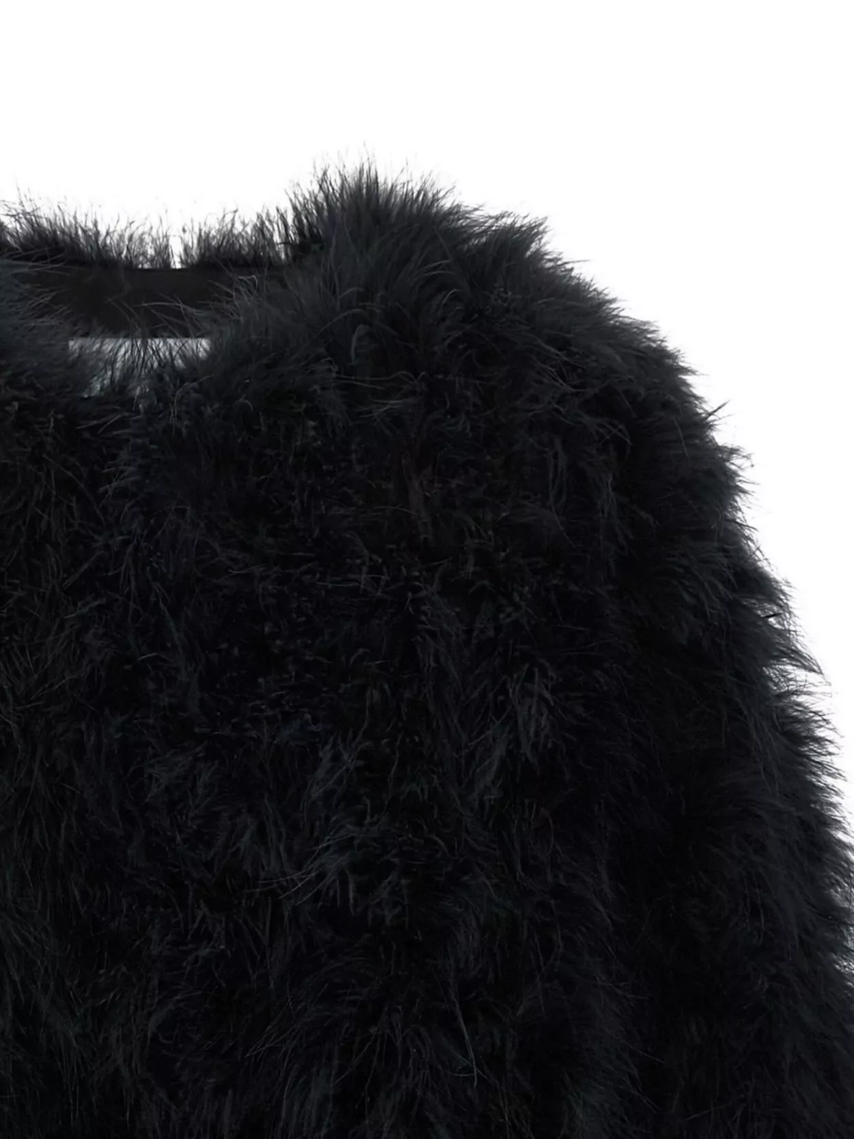 Yves Salomon Short Faux Fur Feather Jacket
